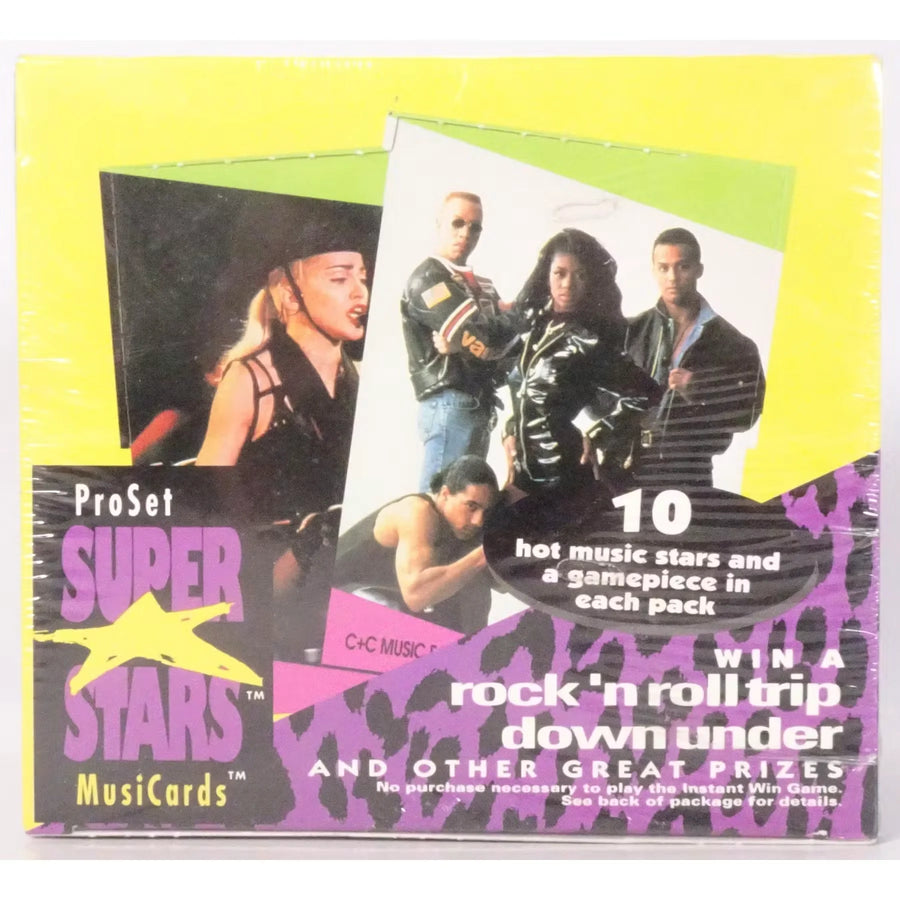 Super Stars MusiCards Series 2 Hobby Box | 1991 Pro Set