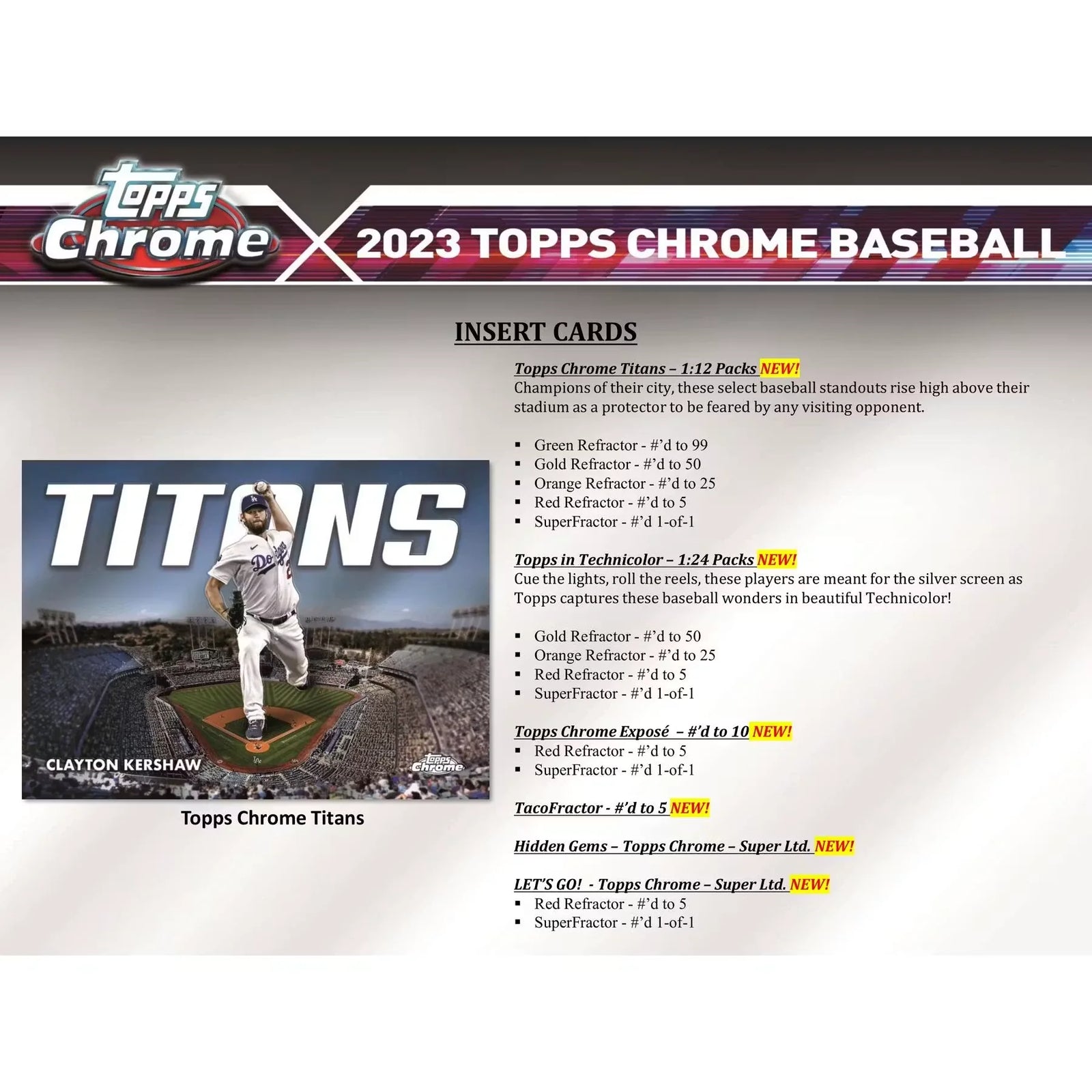 2023 Topps Chrome Baseball Hobby Box | 24 Packs, 1 Autograph (Ships Sealed Only)