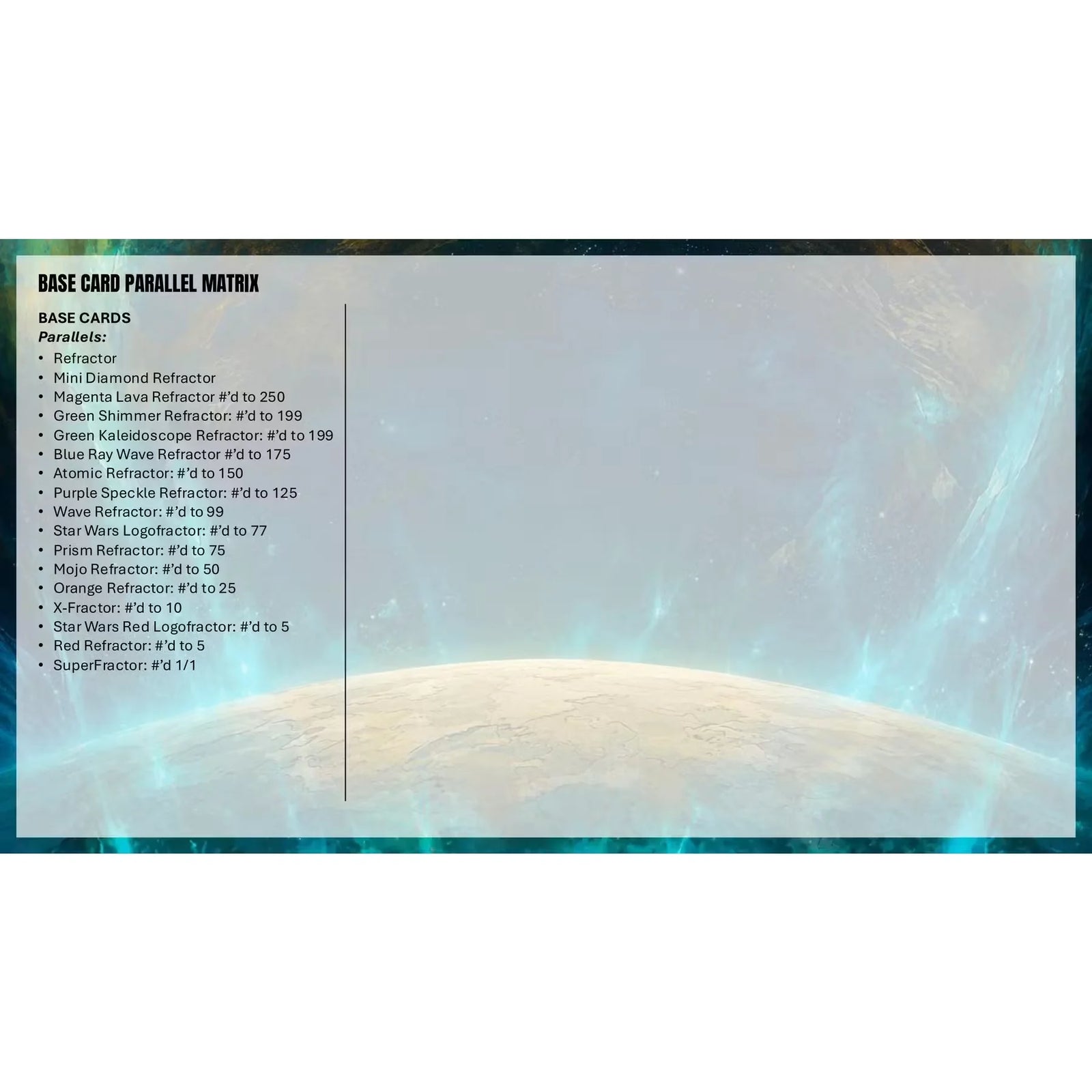 2026 Topps Star Wars Chrome Galaxy Hobby Box | Presell (Ships Sealed Only)