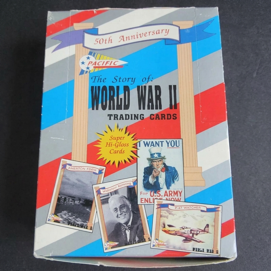 The Story of World War II Trading Cards Box | 1992 Pacific (Ships Sealed Only)