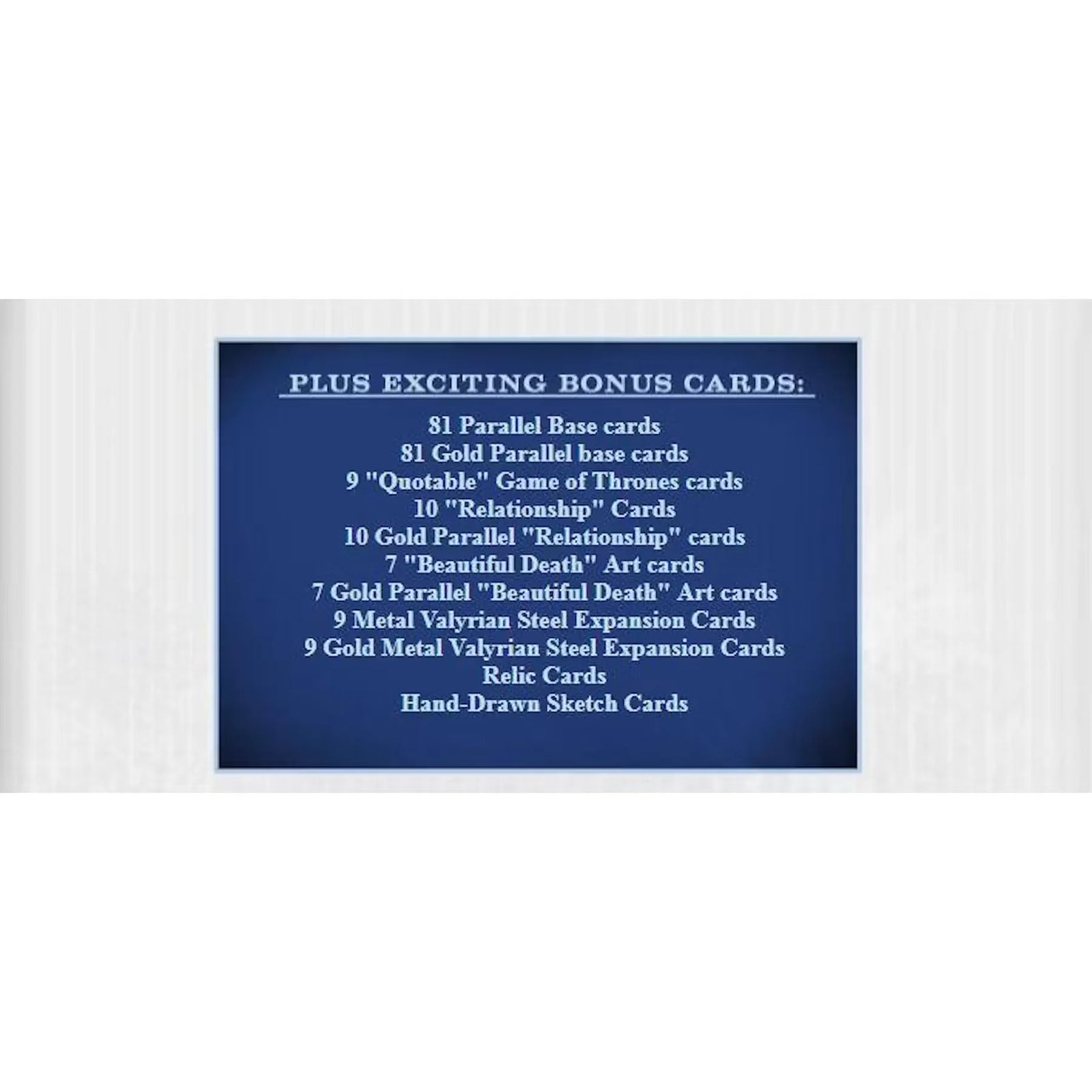 Game of Thrones Season 7 Trading Cards Box | 2018 Rittenhouse (Ships Sealed Only)