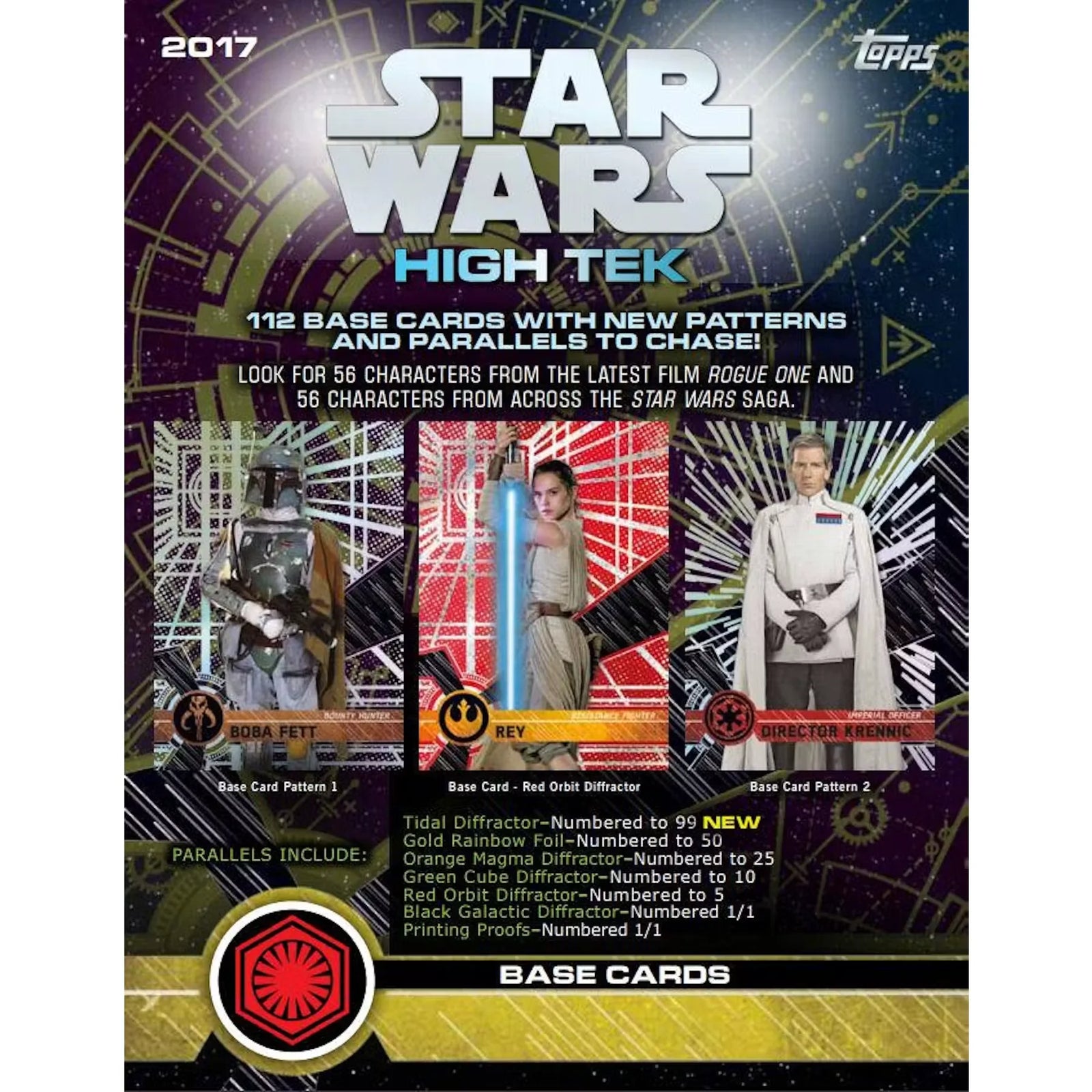 2017 Topps Star Wars High Tek Hobby Box | Autographed Cards (Ships Sealed Only)