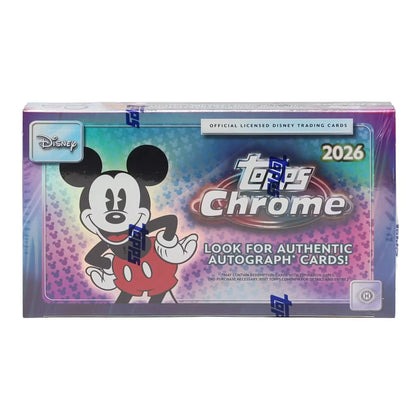 2026 Topps Disney Chrome Hobby Box (Slightly Damaged) (Ships Sealed Only)