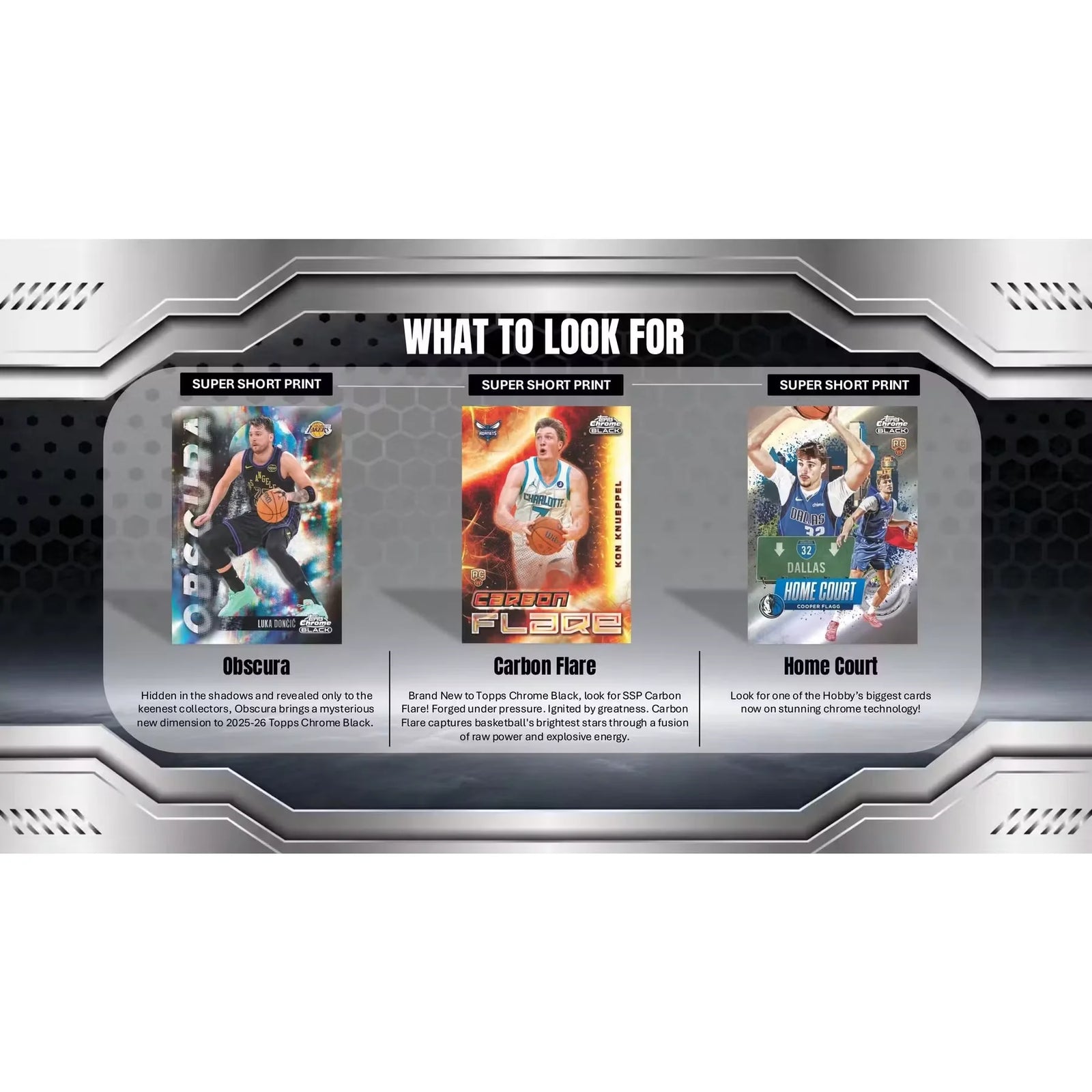 2025-26 Topps Chrome Black Basketball Hobby Box (Ships Sealed Only)
