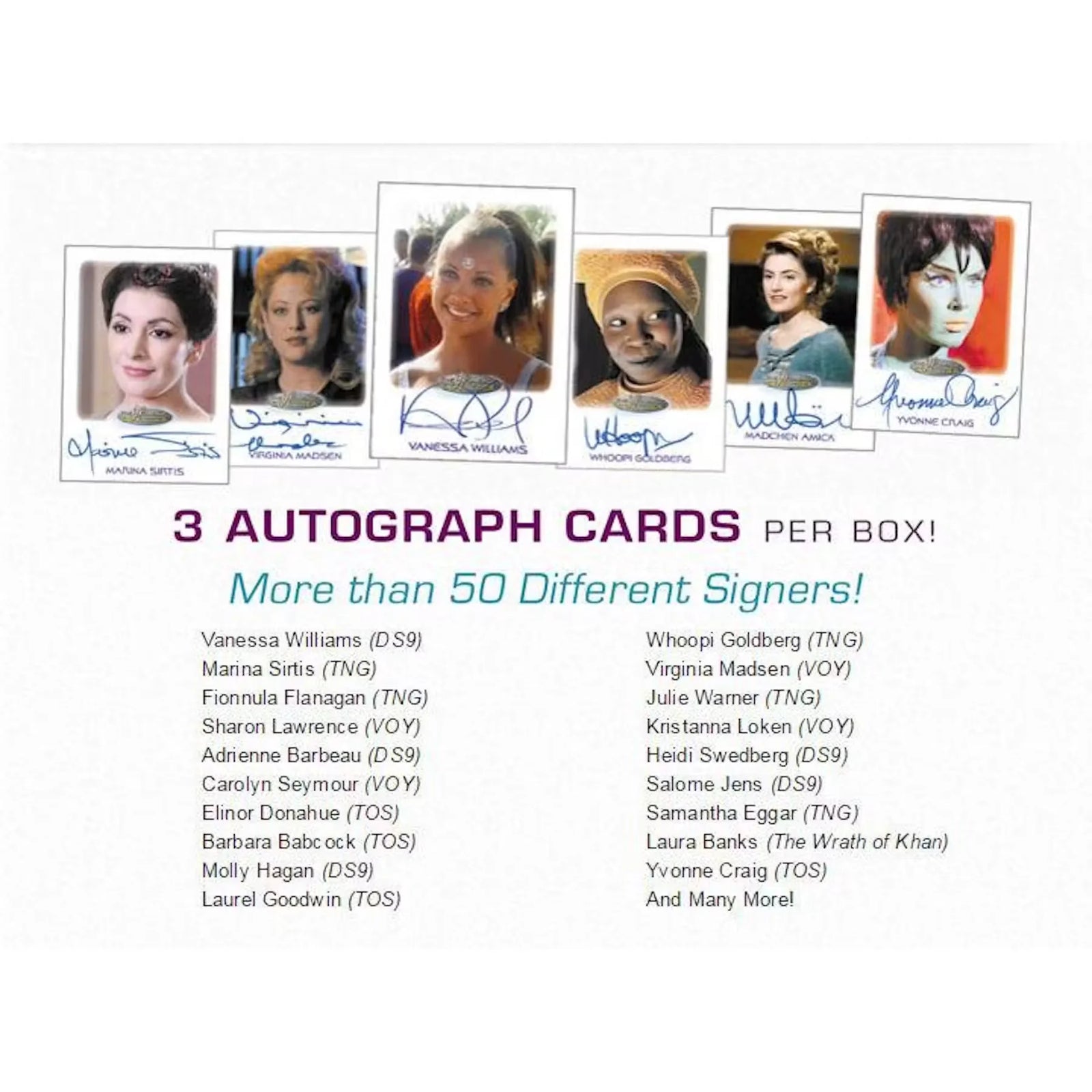 2017 Rittenhouse The Women of Star Trek 50th Anniversary Trading Cards Box (Ships Sealed Only)