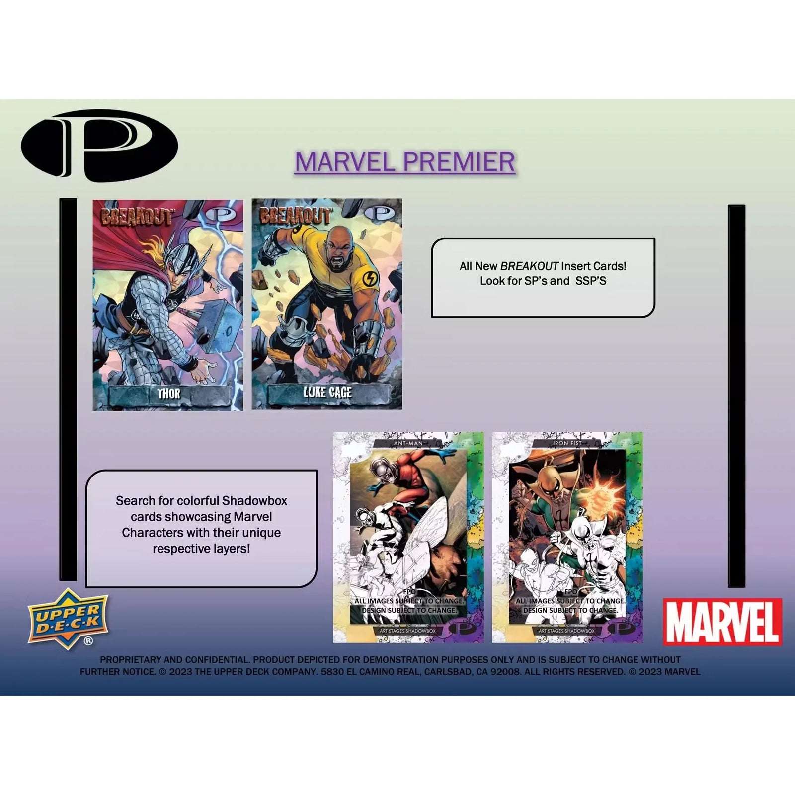 2023 Upper Deck Marvel Premier Trading Cards Hobby Box (Ships Sealed Only) - D2