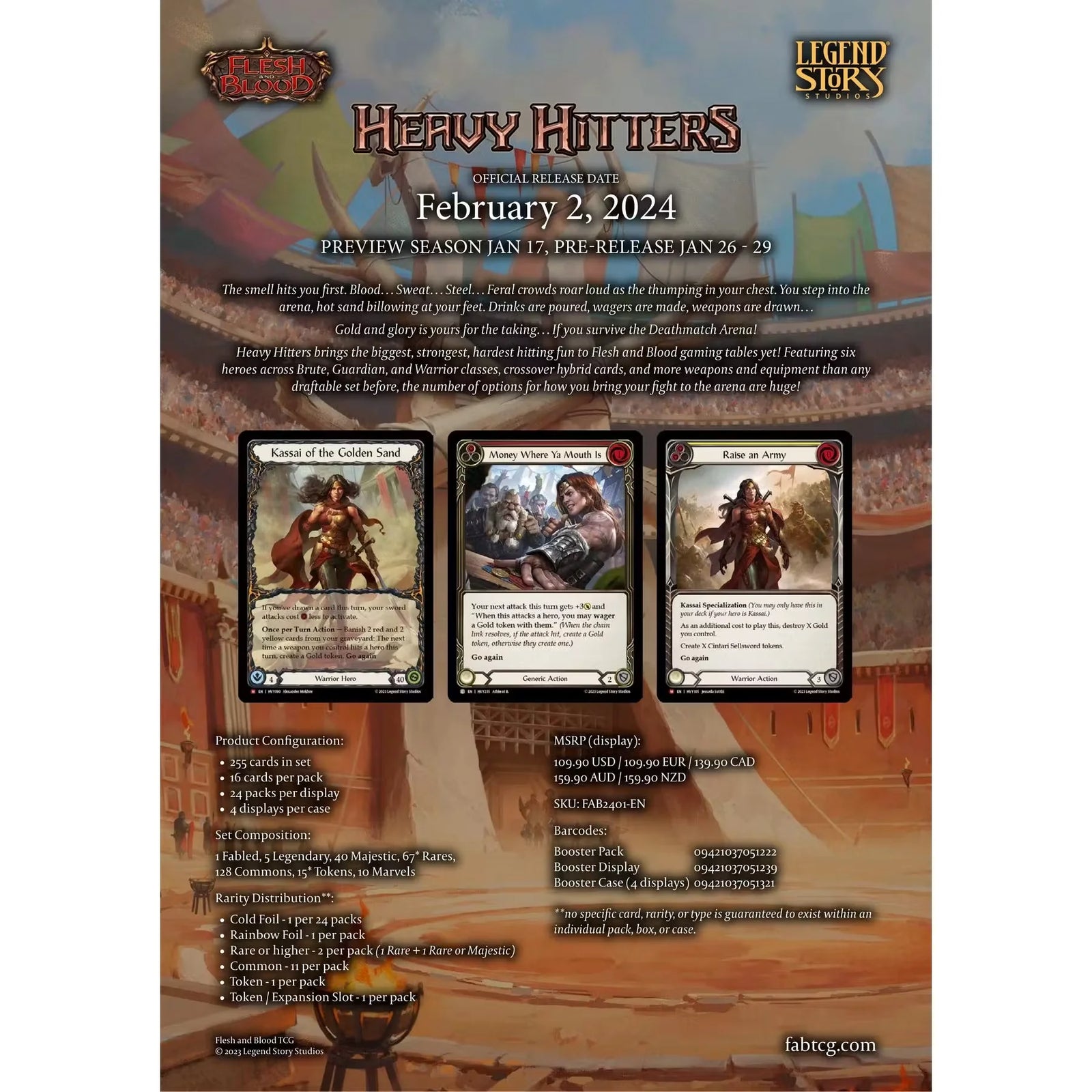 Flesh and Blood TCG Heavy Hitters Booster Box