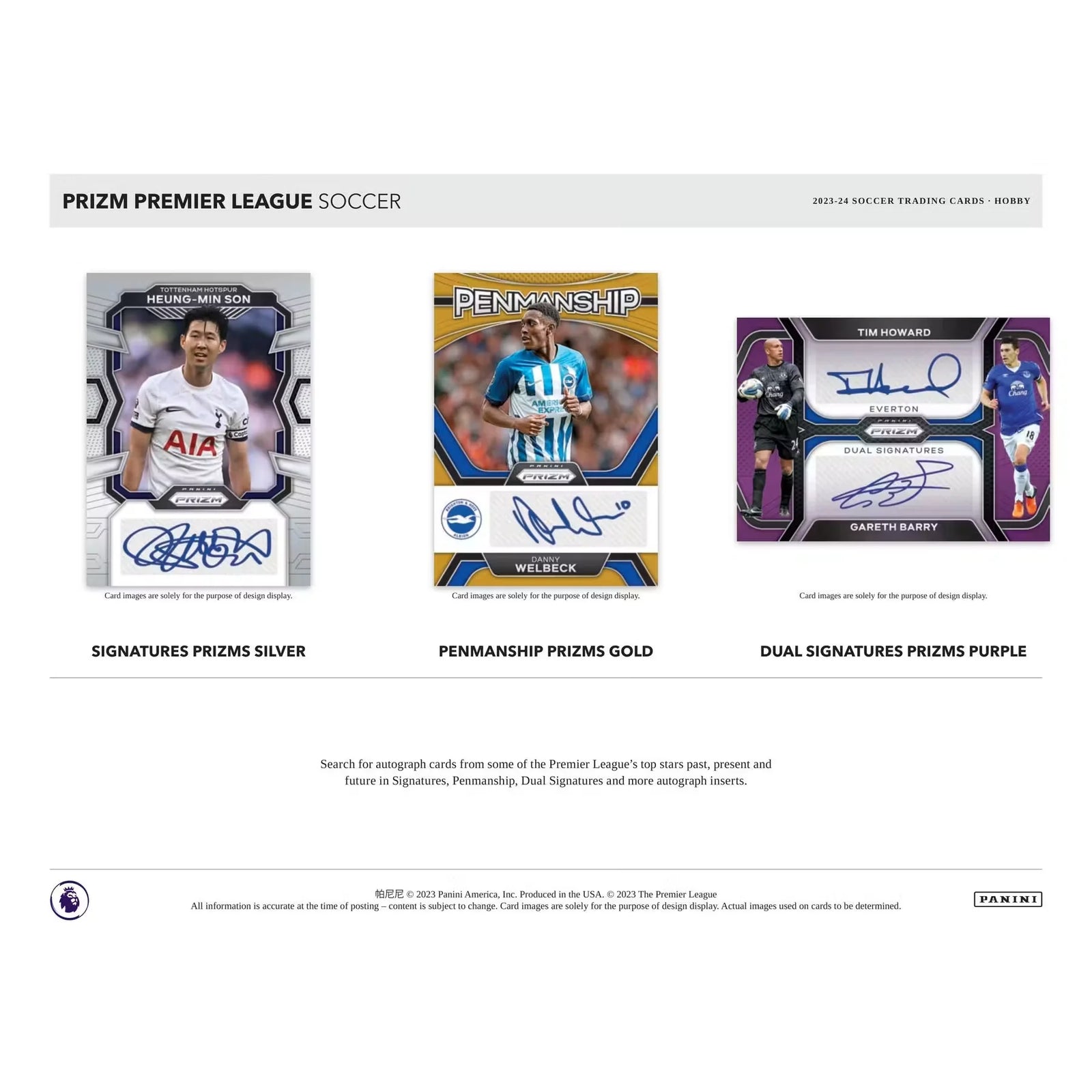 2023-24 Panini Prizm Premier League Soccer Hobby Box (Ships Sealed Only)
