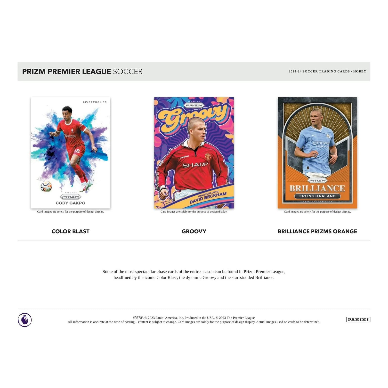 2023-24 Panini Prizm Premier League Soccer Hobby Box (Ships Sealed Only)