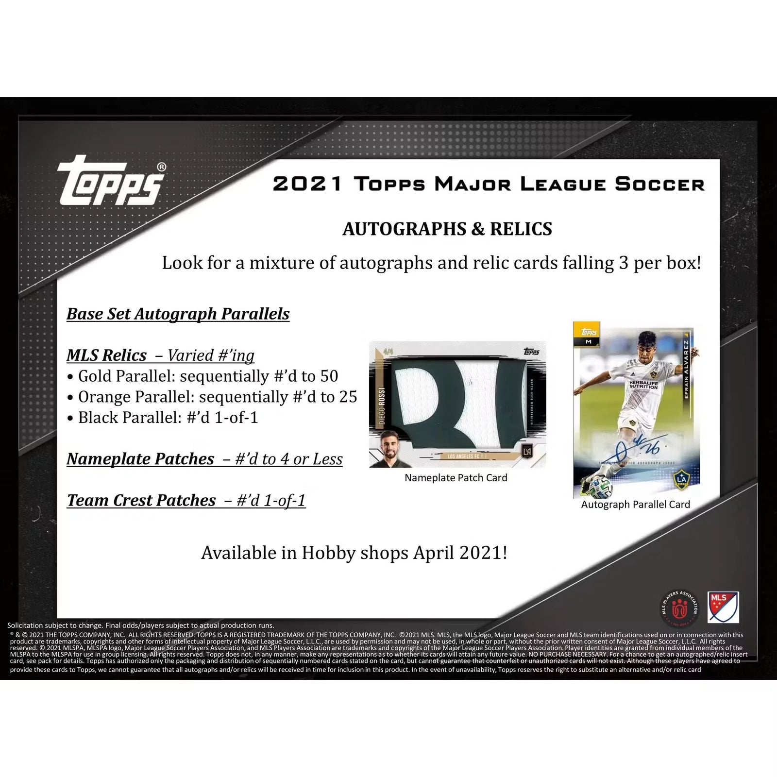 2021 Topps MLS Major League Soccer Hobby Box | 24 Packs (Ships Sealed Only)