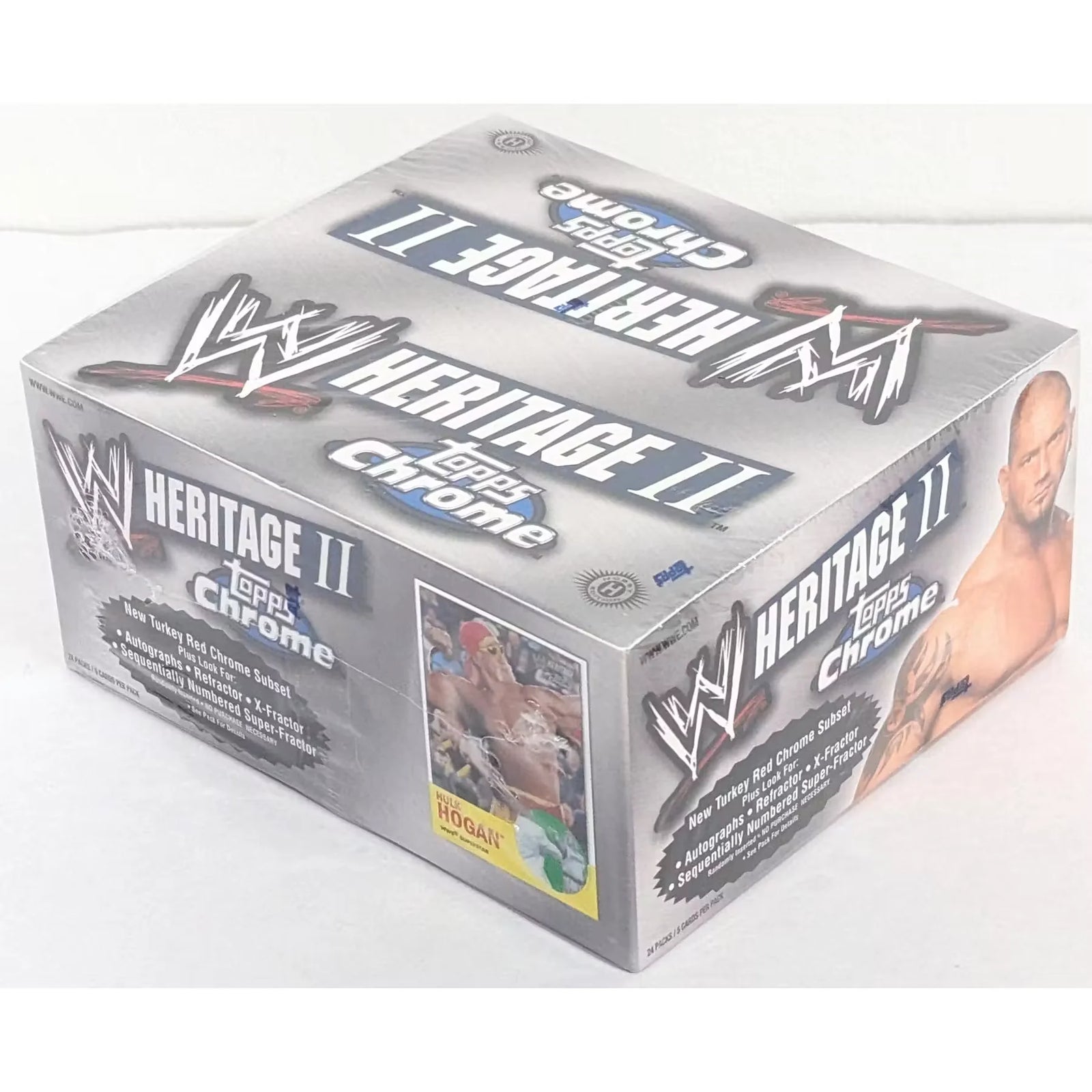 2007 Topps Chrome WWE Heritage II Wrestling Hobby Box (Ships Sealed Only)