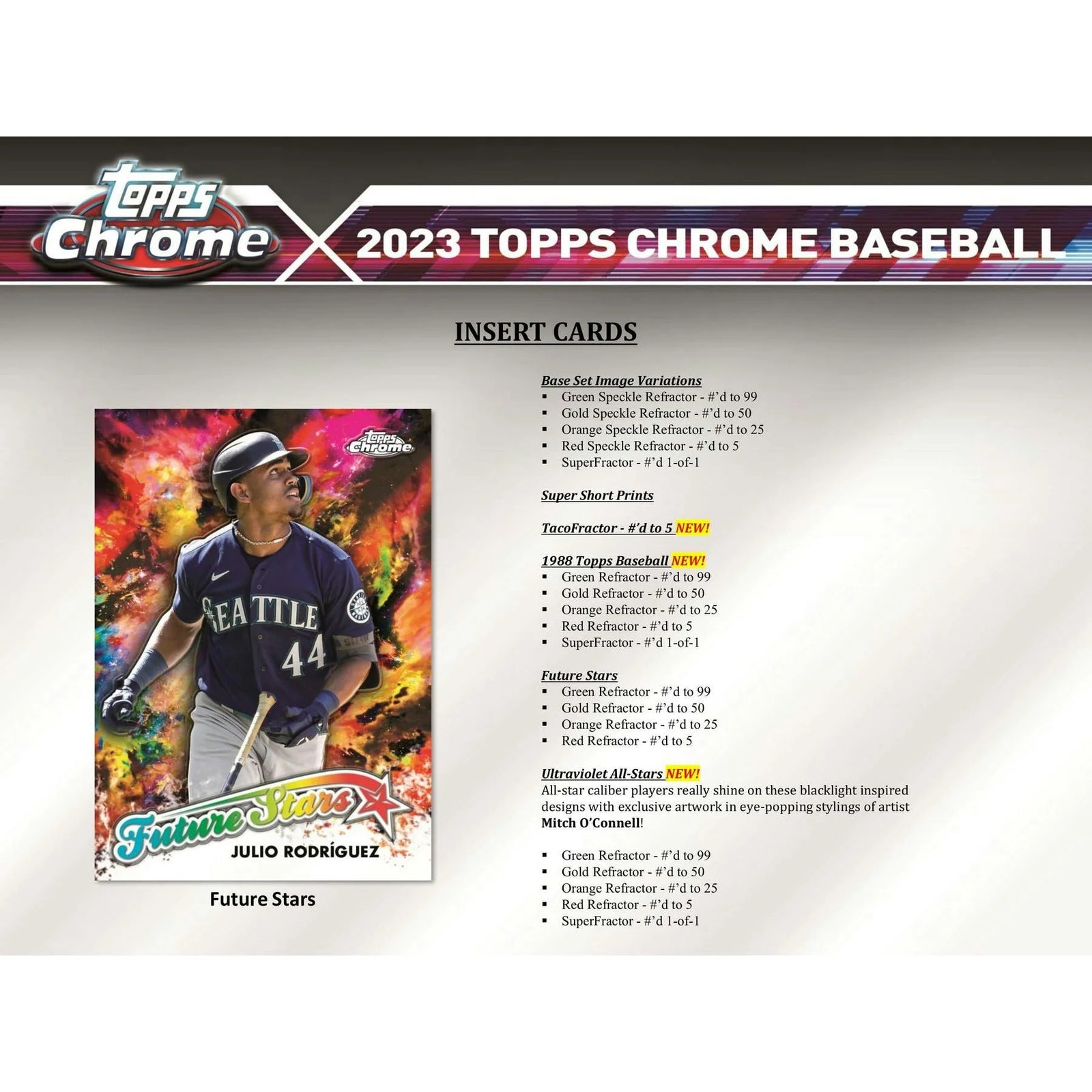 2023 Topps Chrome Baseball Blaster Box (Ships Sealed Only) - D