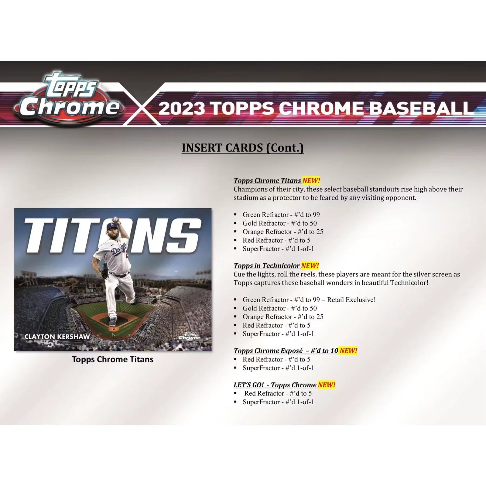 2023 Topps Chrome Baseball Blaster Box (Ships Sealed Only) - D