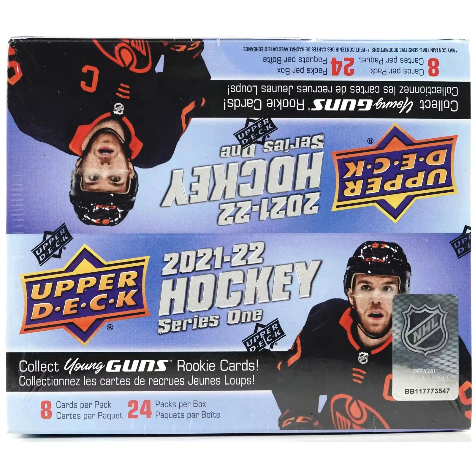 2021-22 Upper Deck Series 1 Hockey 24-Pack Retail Box (Ships Sealed Only) - D