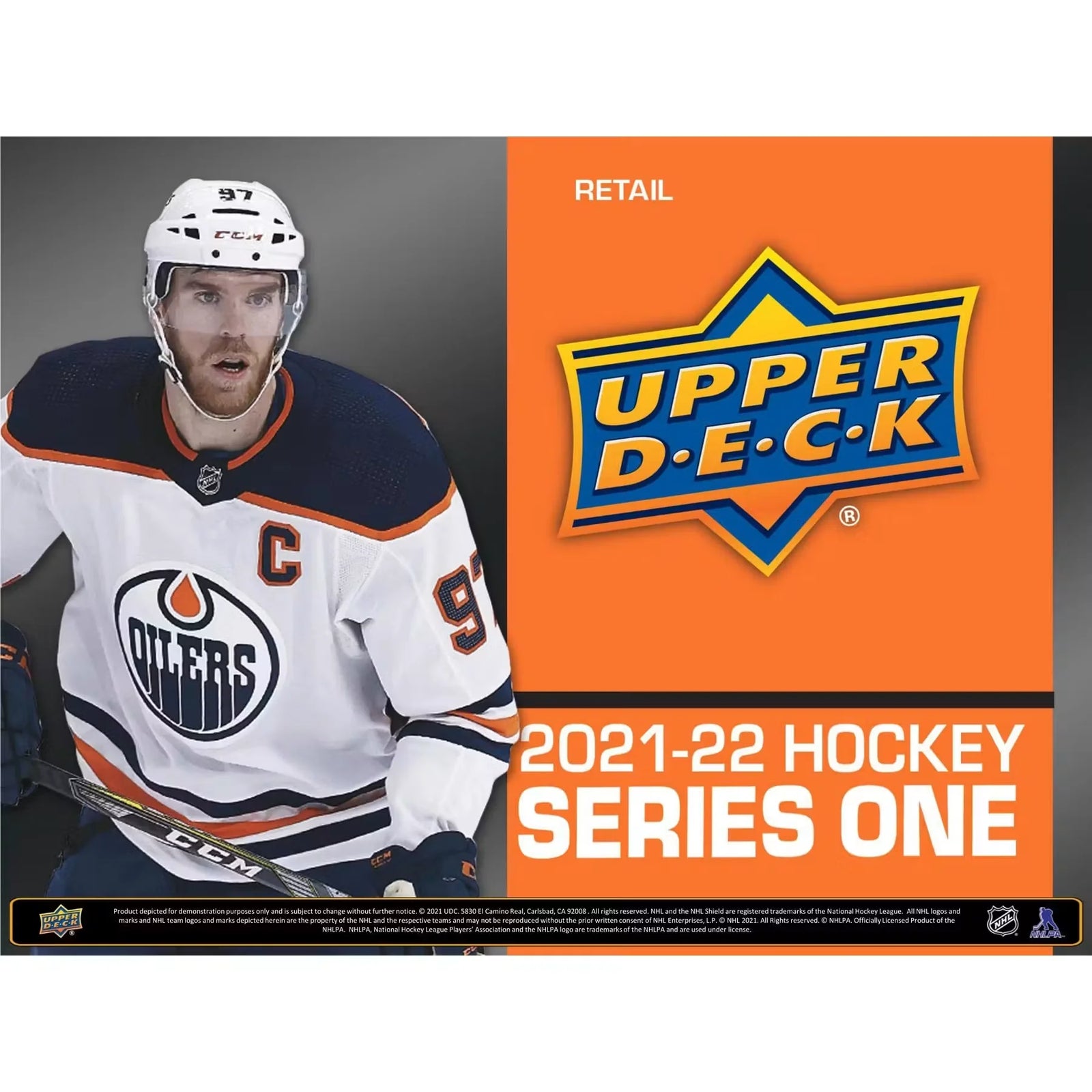 2021-22 Upper Deck Series 1 Hockey 24-Pack Retail Box (Ships Sealed Only) - D