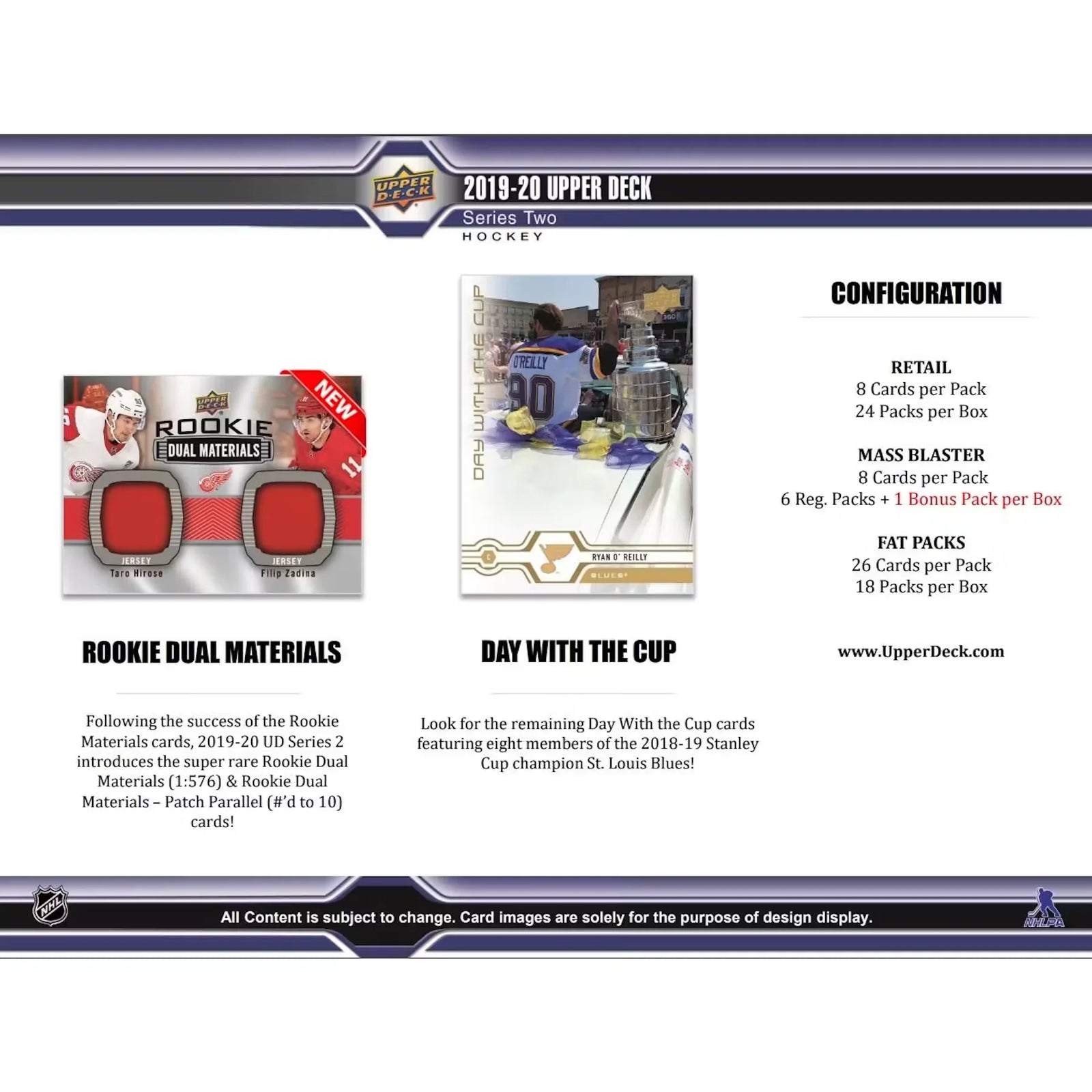 2019-20 Upper Deck Series 2 Hockey Blaster Box (Ships Sealed Only)