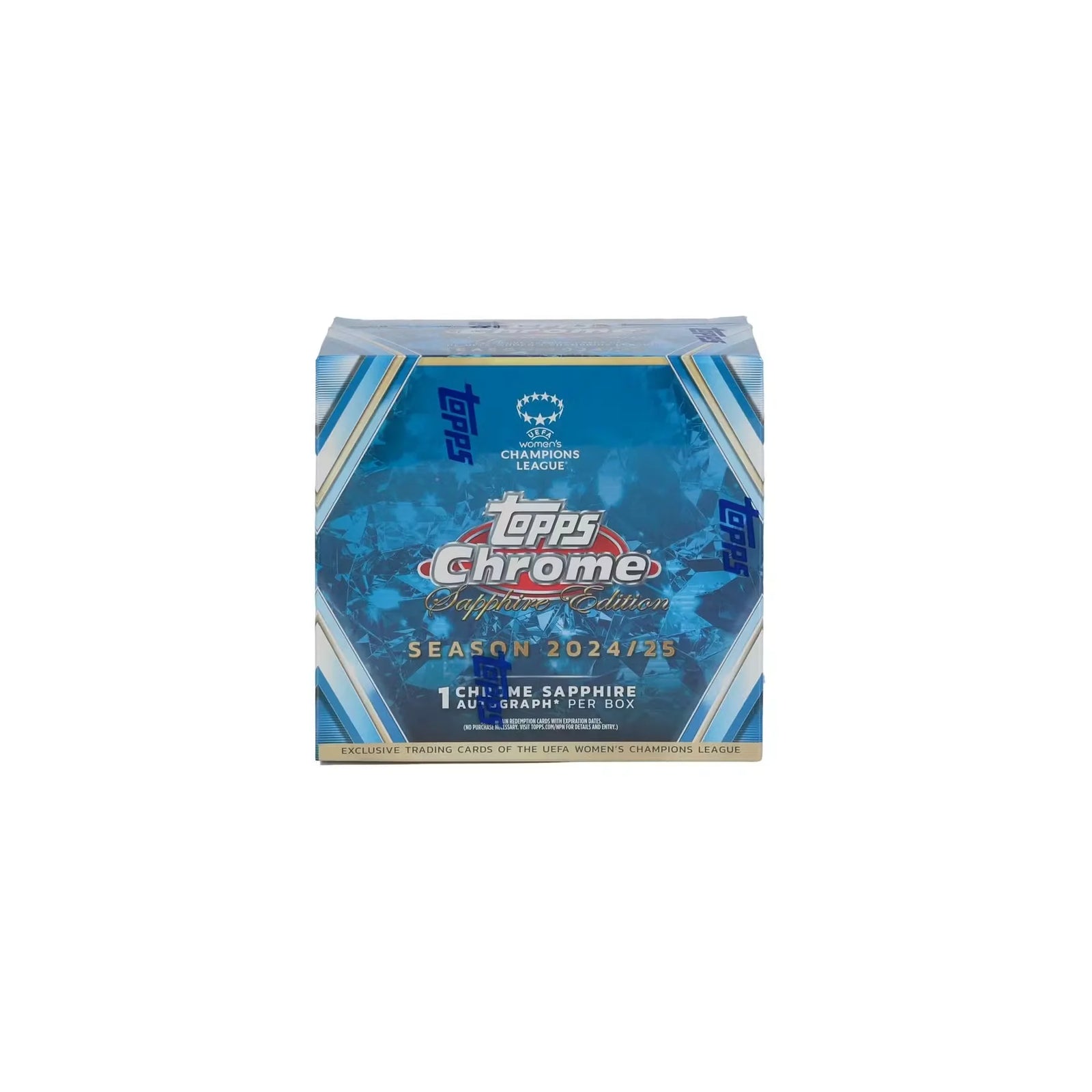 2024-25 Topps Chrome Sapphire UEFA Women's Champions League Soccer Hobby Box (Ships Sealed Only)