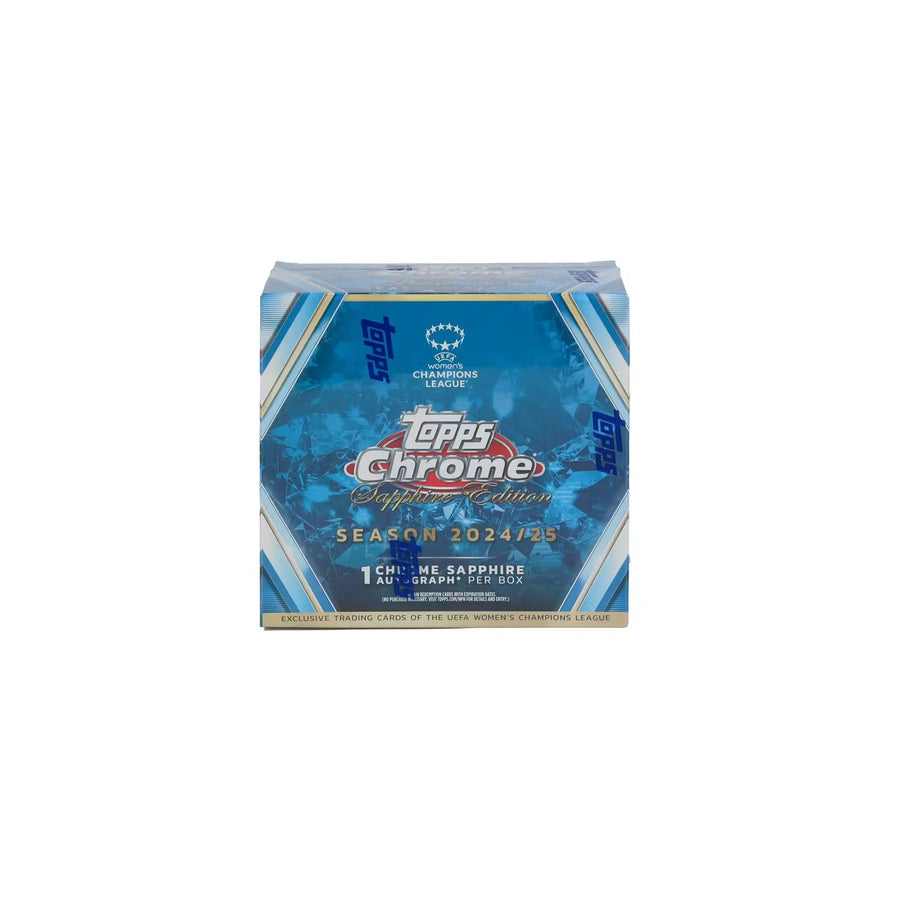 2024-25 Topps Chrome Sapphire UEFA Women's Champions League Soccer Hobby Box (Ships Sealed Only)
