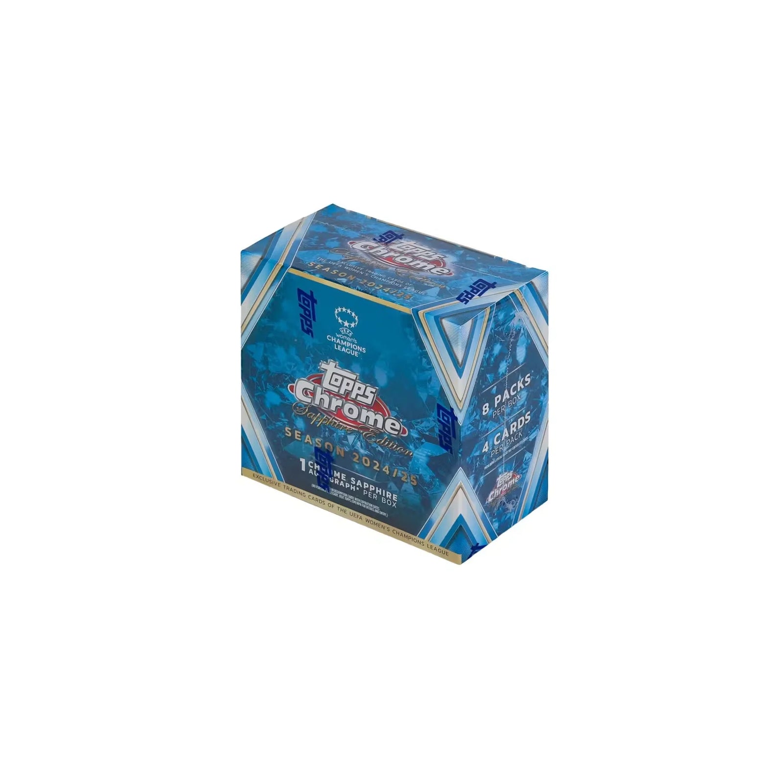 2024-25 Topps Chrome Sapphire UEFA Women's Champions League Soccer Hobby Box (Ships Sealed Only)