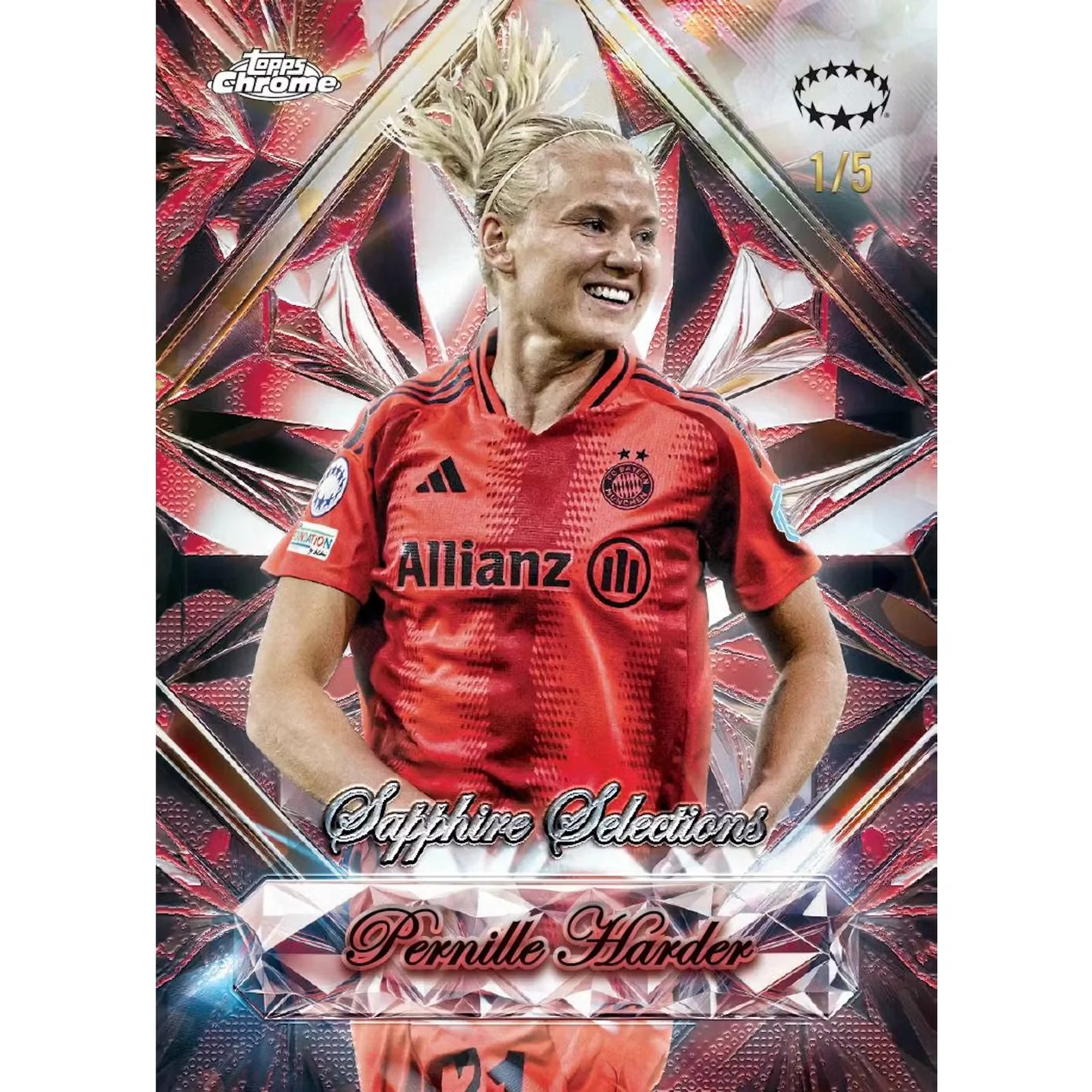 2024-25 Topps Chrome Sapphire UEFA Women's Champions League Soccer Hobby Box (Ships Sealed Only)