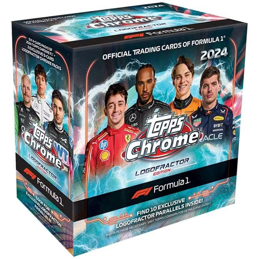 2024 Topps Chrome F1 Formula 1 Logofractor Box (Ships Sealed Only)