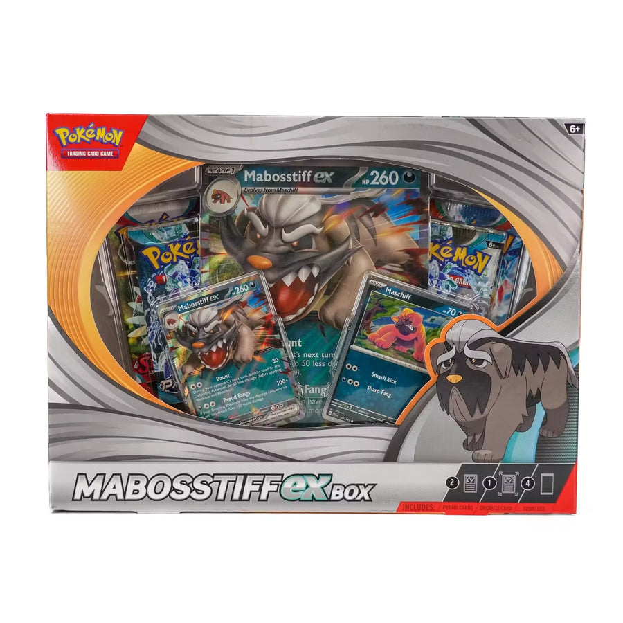 Pokemon Mabosstiff ex Box | Sealed with 4 Booster Packs (Ships Sealed Only)