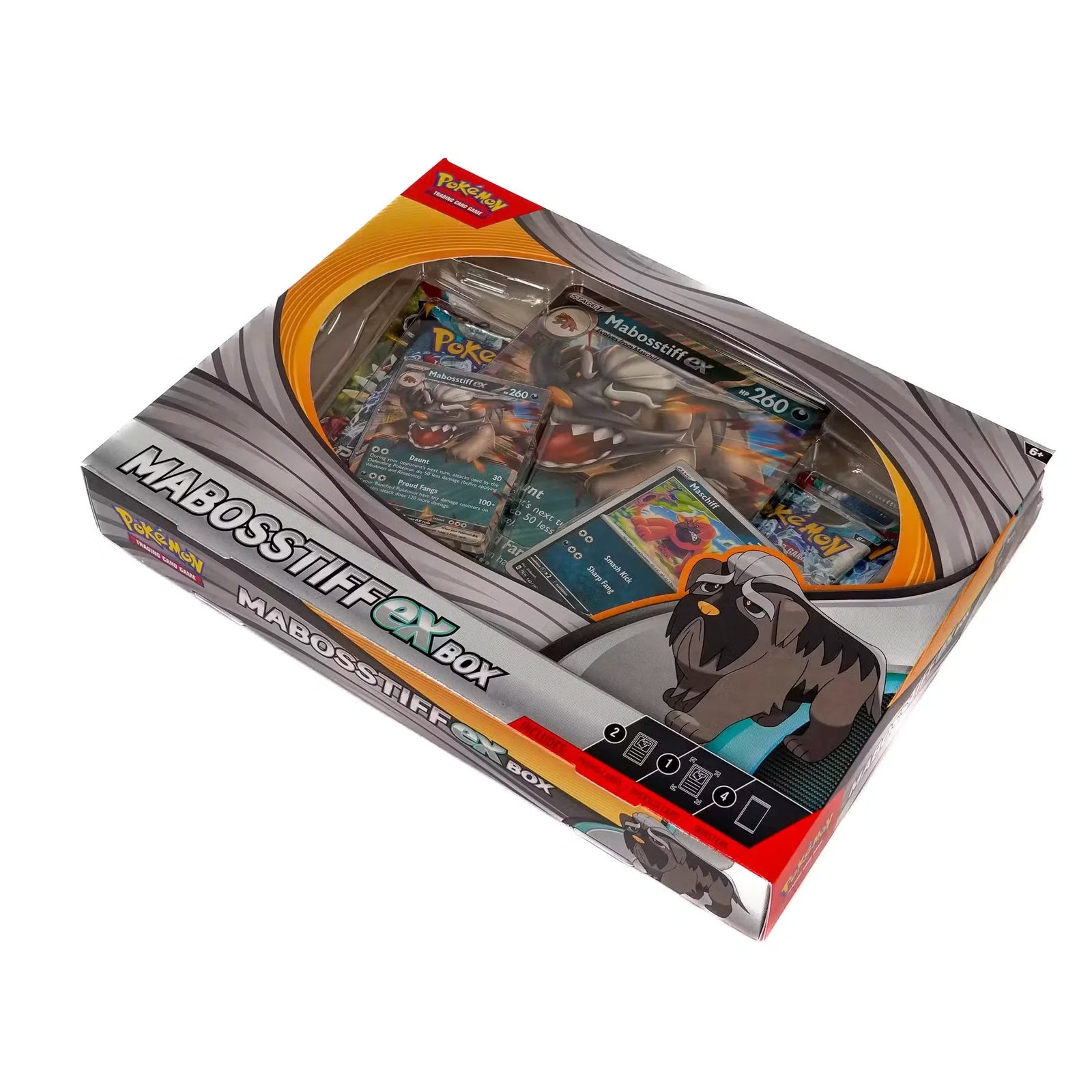 Pokemon Mabosstiff ex Box | Sealed with 4 Booster Packs (Ships Sealed Only)