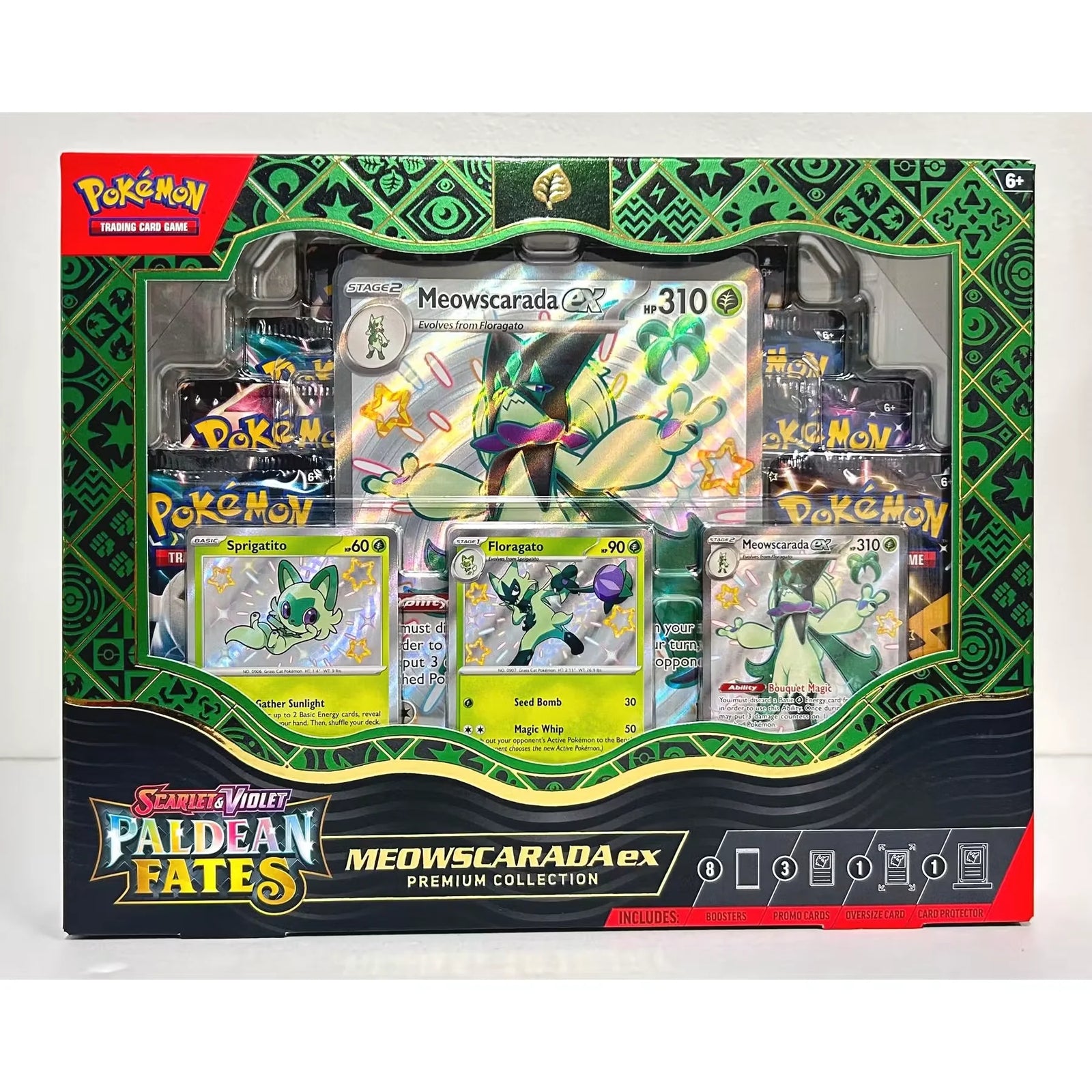 Pokemon Scarlet & Violet Paldean Fates Premium Collection ex Box | Meowscarada (Ships Sealed Only)