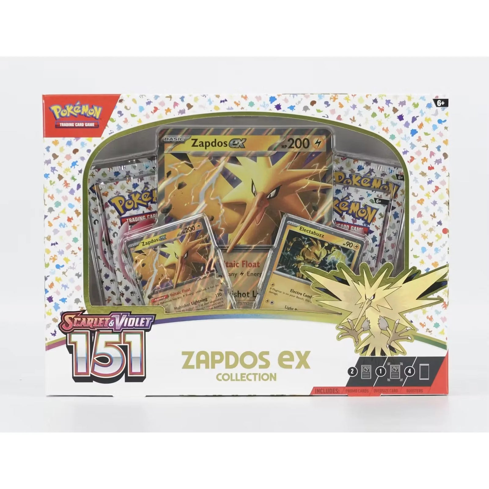 Pokemon Scarlet & Violet: 151 Zapdos ex Box (Ships Sealed Only) - D2