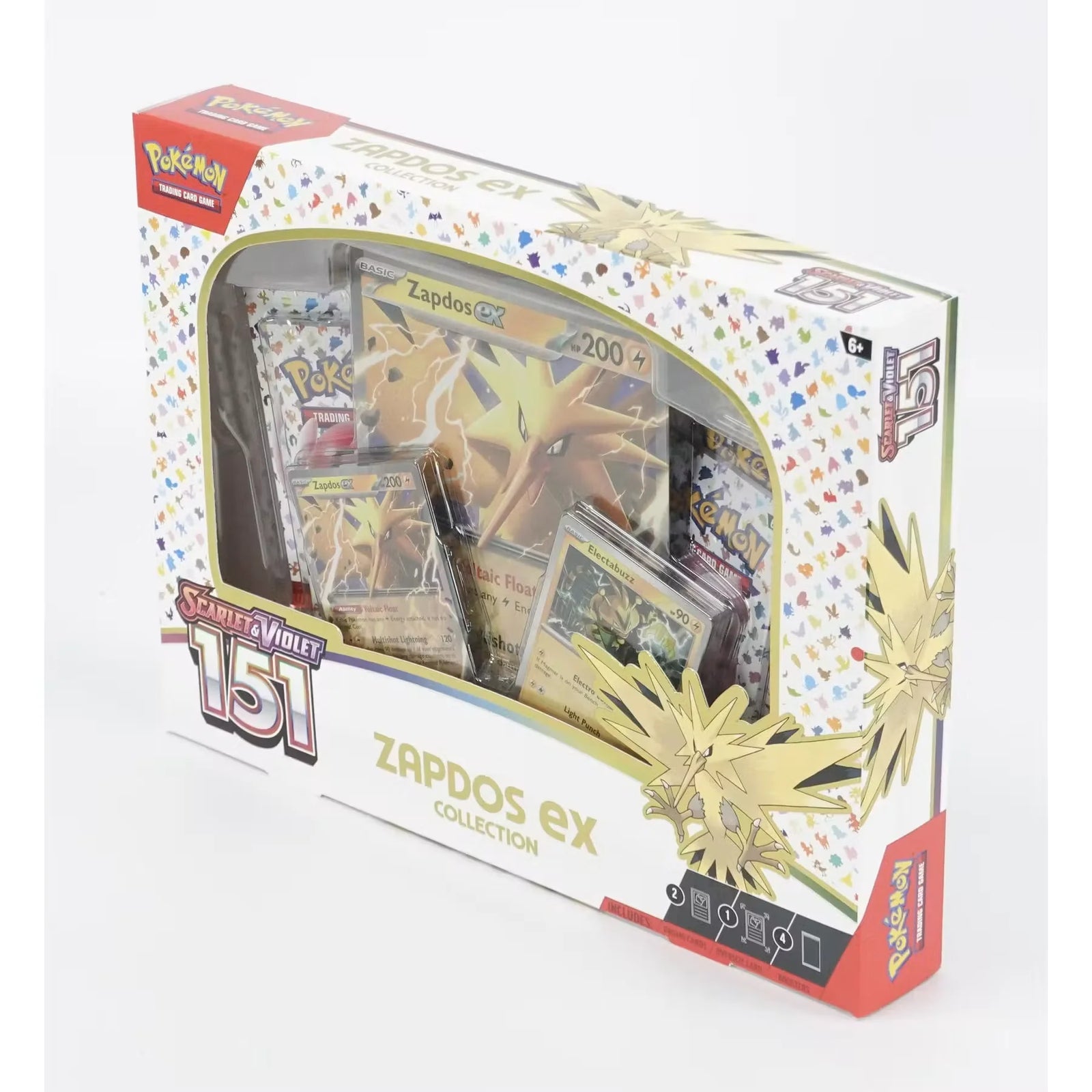 Pokemon Scarlet & Violet: 151 Zapdos ex Box (Ships Sealed Only) - D2