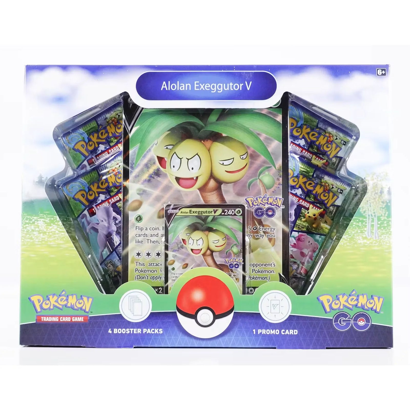 Pokemon Go Collection Alolan Exeggutor V Box | Sealed (Ships Sealed Only)