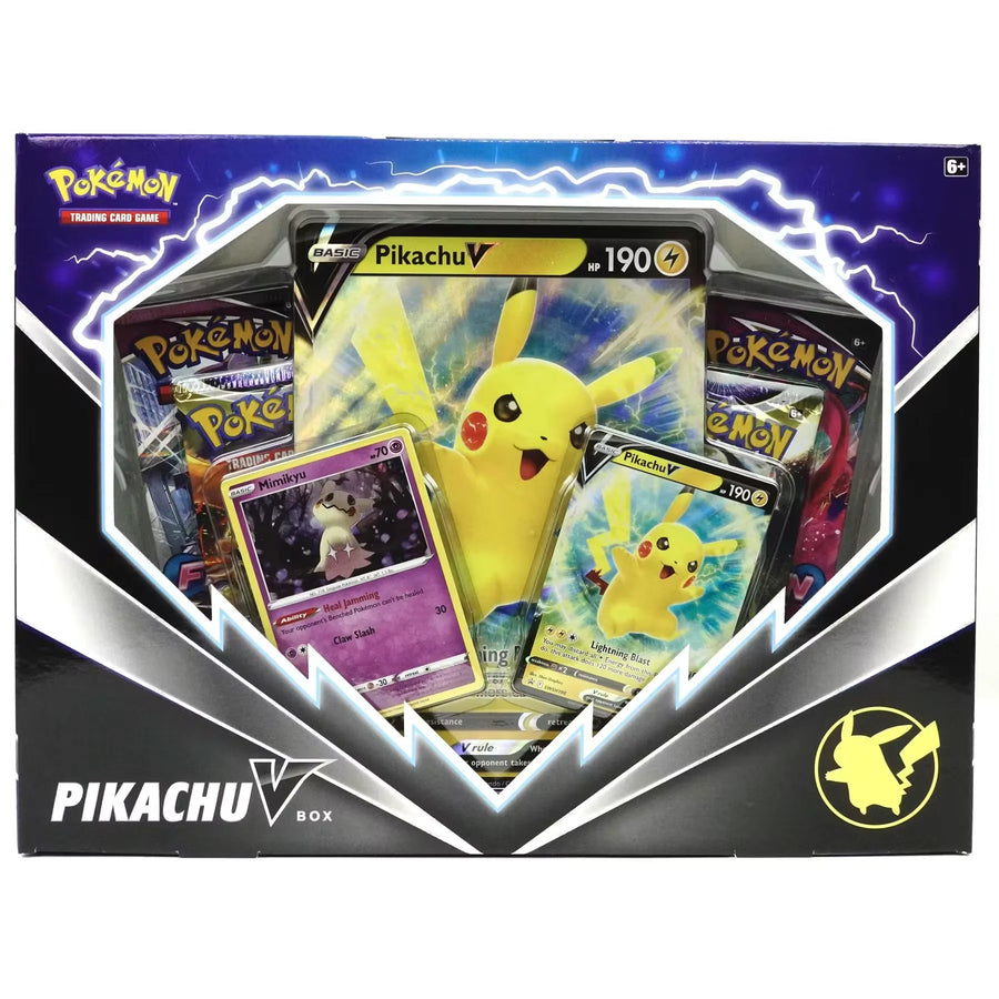 Pokemon Pikachu V Box | 4 Booster Packs & Promo Card (Ships Sealed Only)