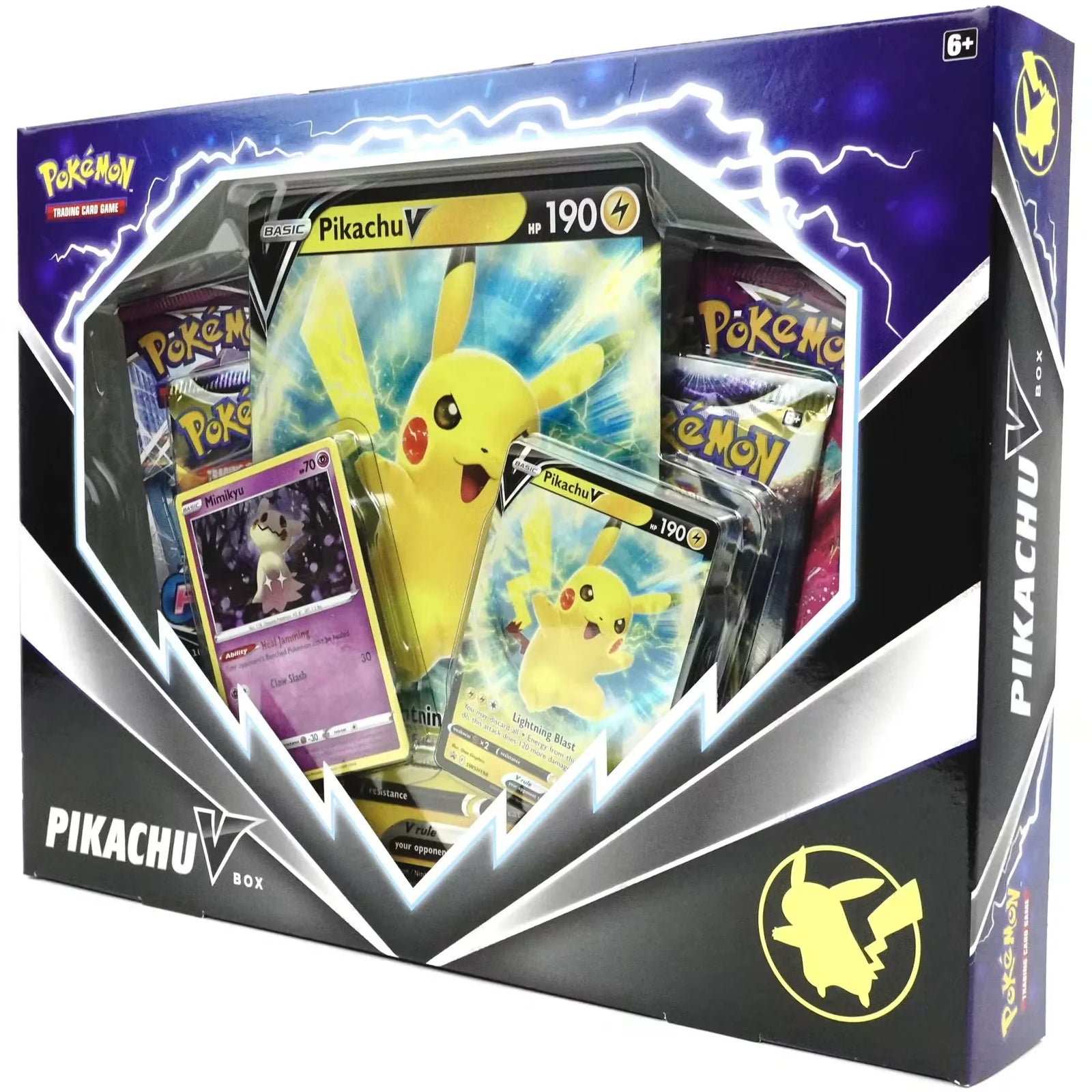 Pokemon Pikachu V Box | 4 Booster Packs & Promo Card (Ships Sealed Only)