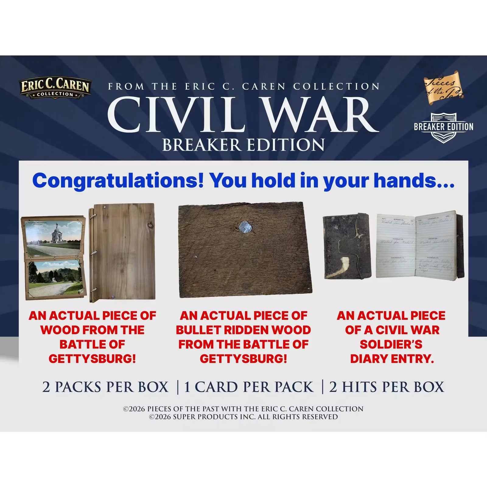 2026 Keepsake Pieces of the Past Civil War Breaker Edition Box | Presell