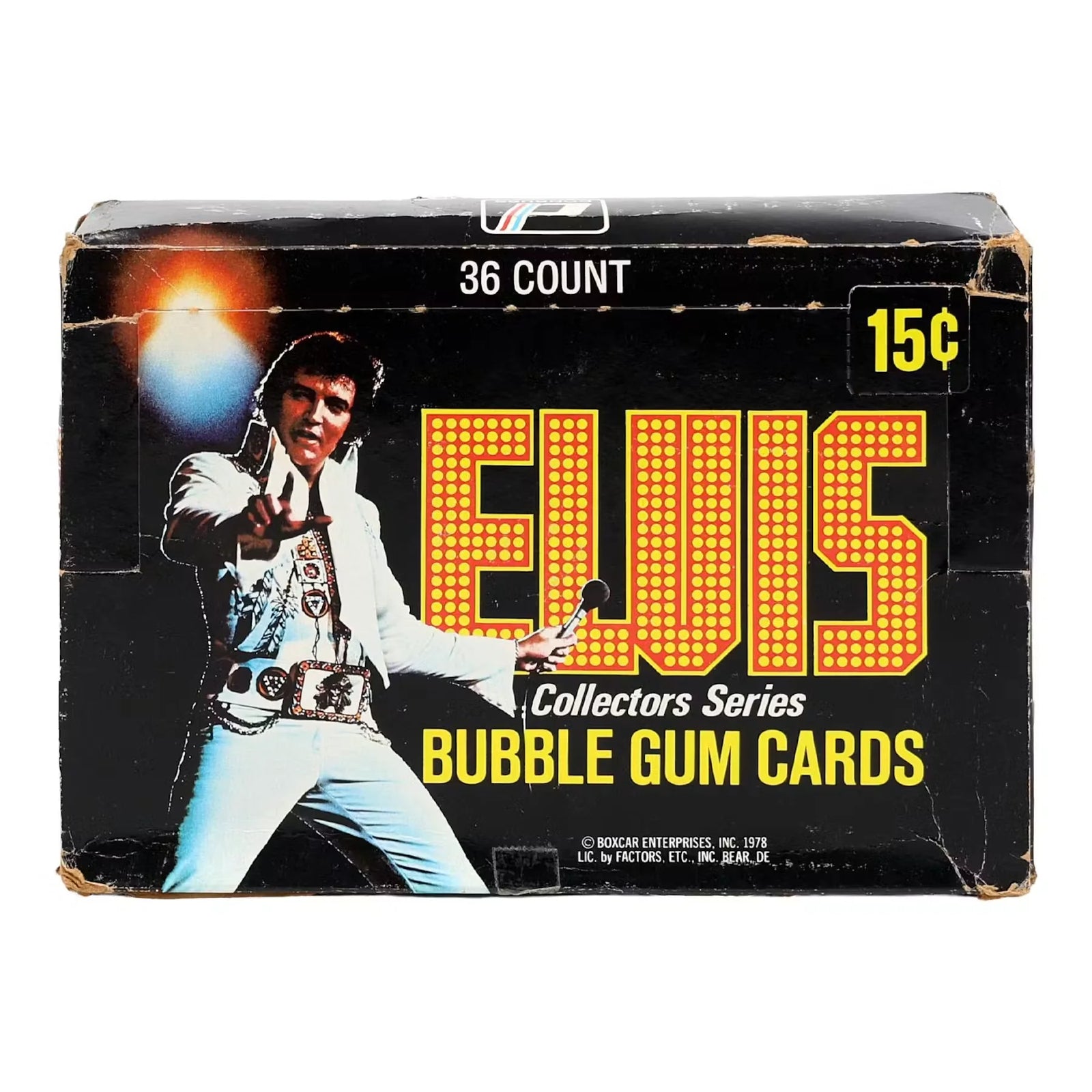 Elvis Presley 1978 Donruss Wax Box | 36 Packs, 7 Cards Per Pack (Ships Sealed Only)