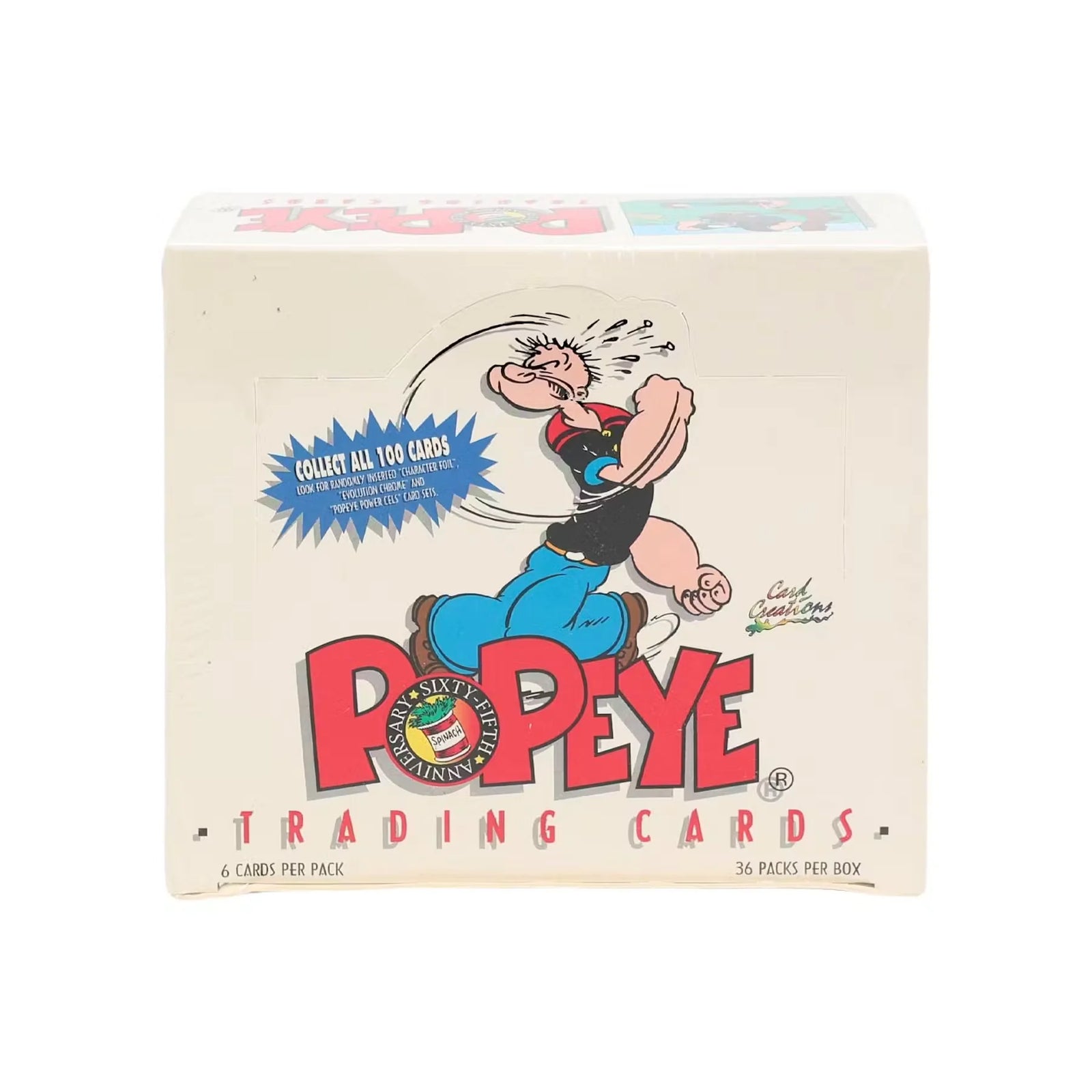 Popeye Hobby Box 1995 Card Creations | 36 Packs (Ships Sealed Only)