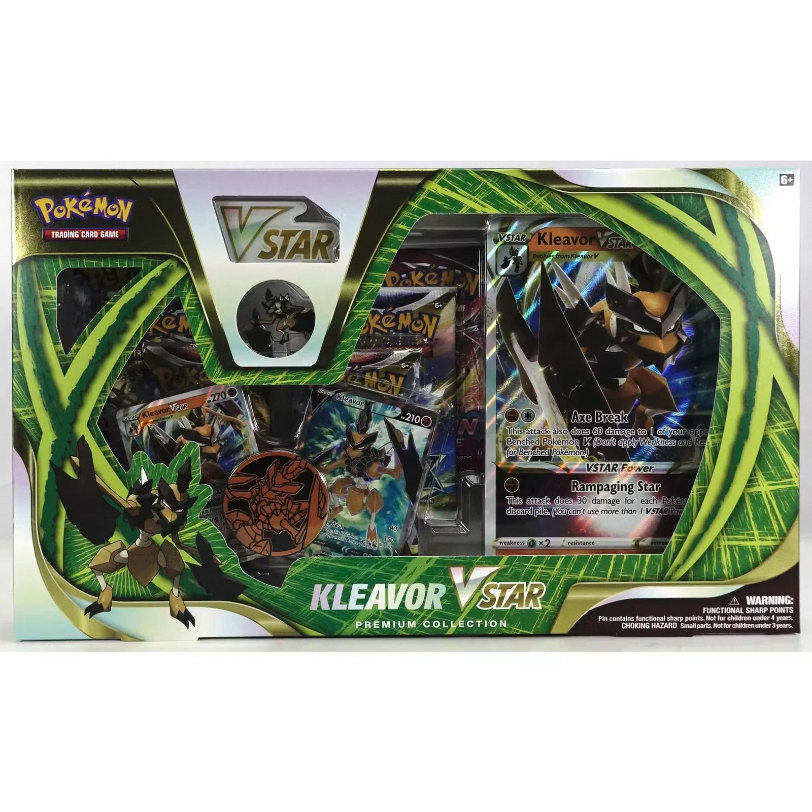 Pokemon Kleavor VSTAR Premium Collection Box (Ships Sealed Only)