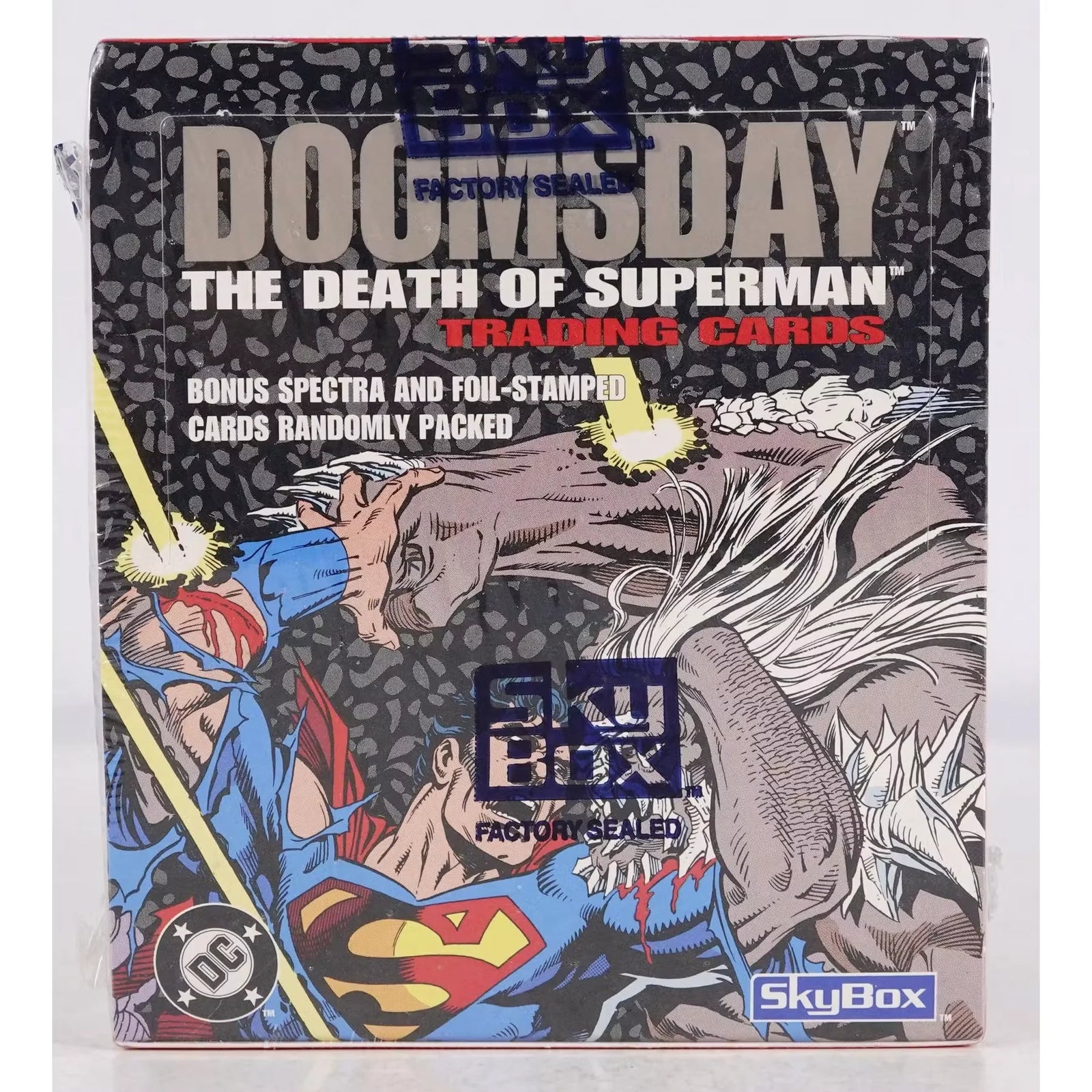 1992 Skybox Doomsday The Death of Superman Box