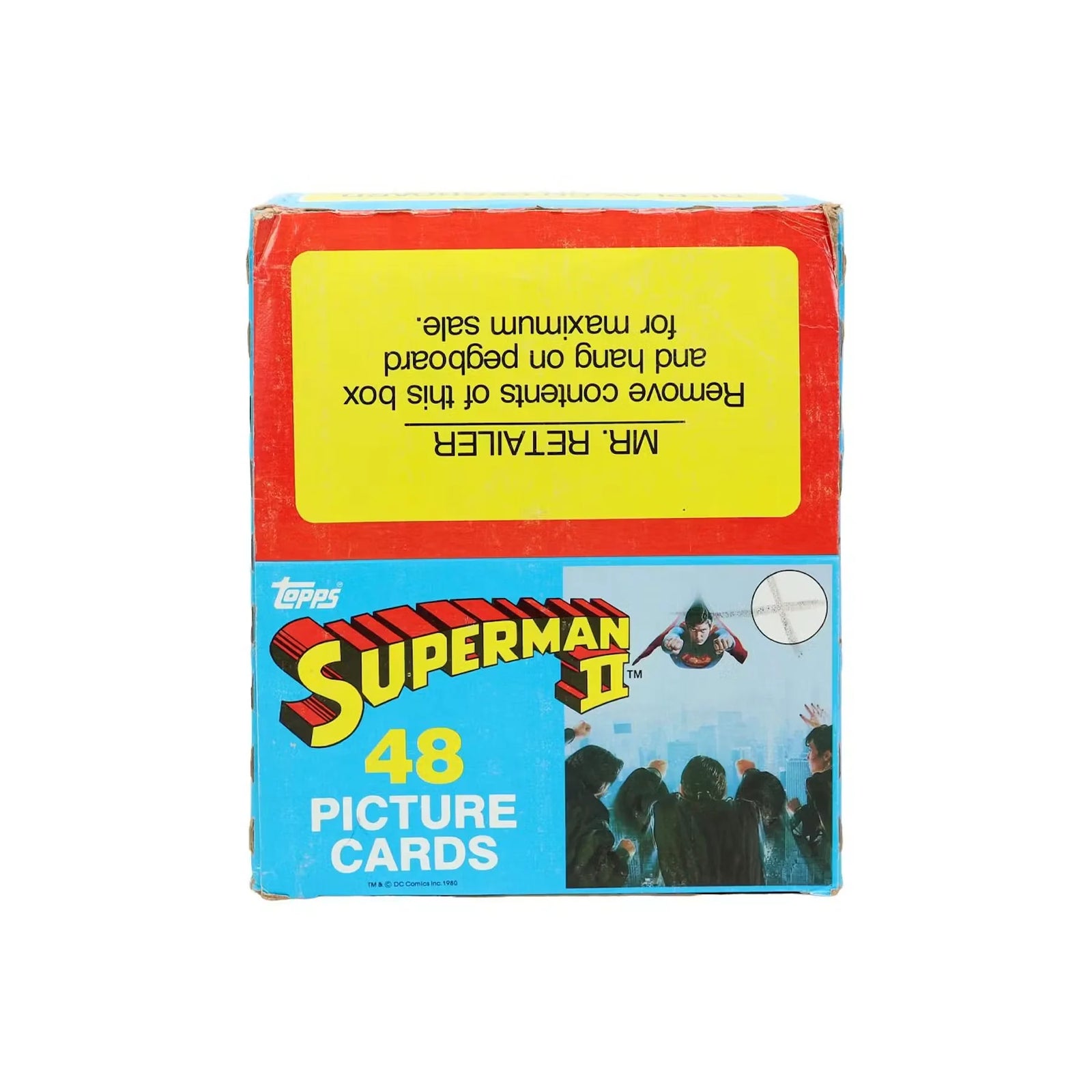 Superman II The Movie Rack Box | 1980 Topps (Ships Sealed Only)