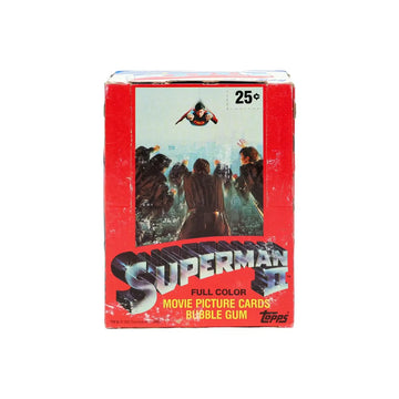 Superman II The Movie Wax Box | 1980 Topps Entertainment (Ships Sealed Only)