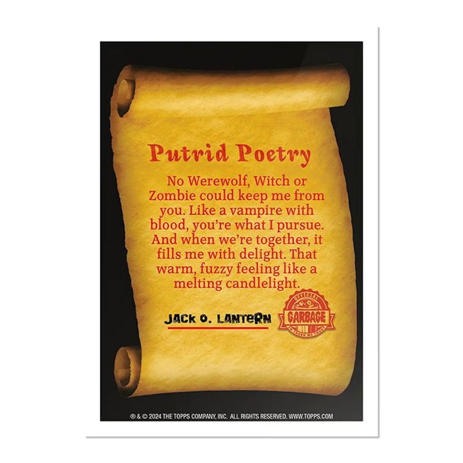 2024 Topps Garbage Pail Kids Putrid Poetry Hobby Box | Pink (Ships Sealed Only)