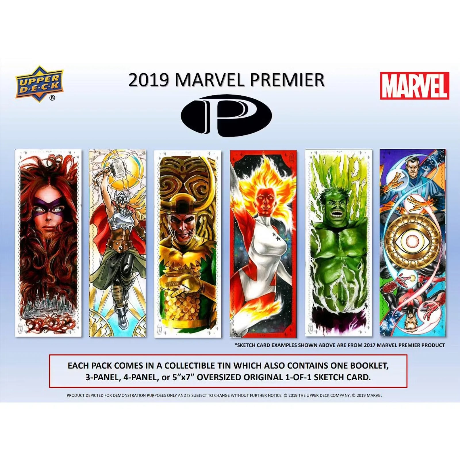 Marvel Premier Trading Cards Hobby Box (2019 Upper Deck) (Ships Sealed Only)