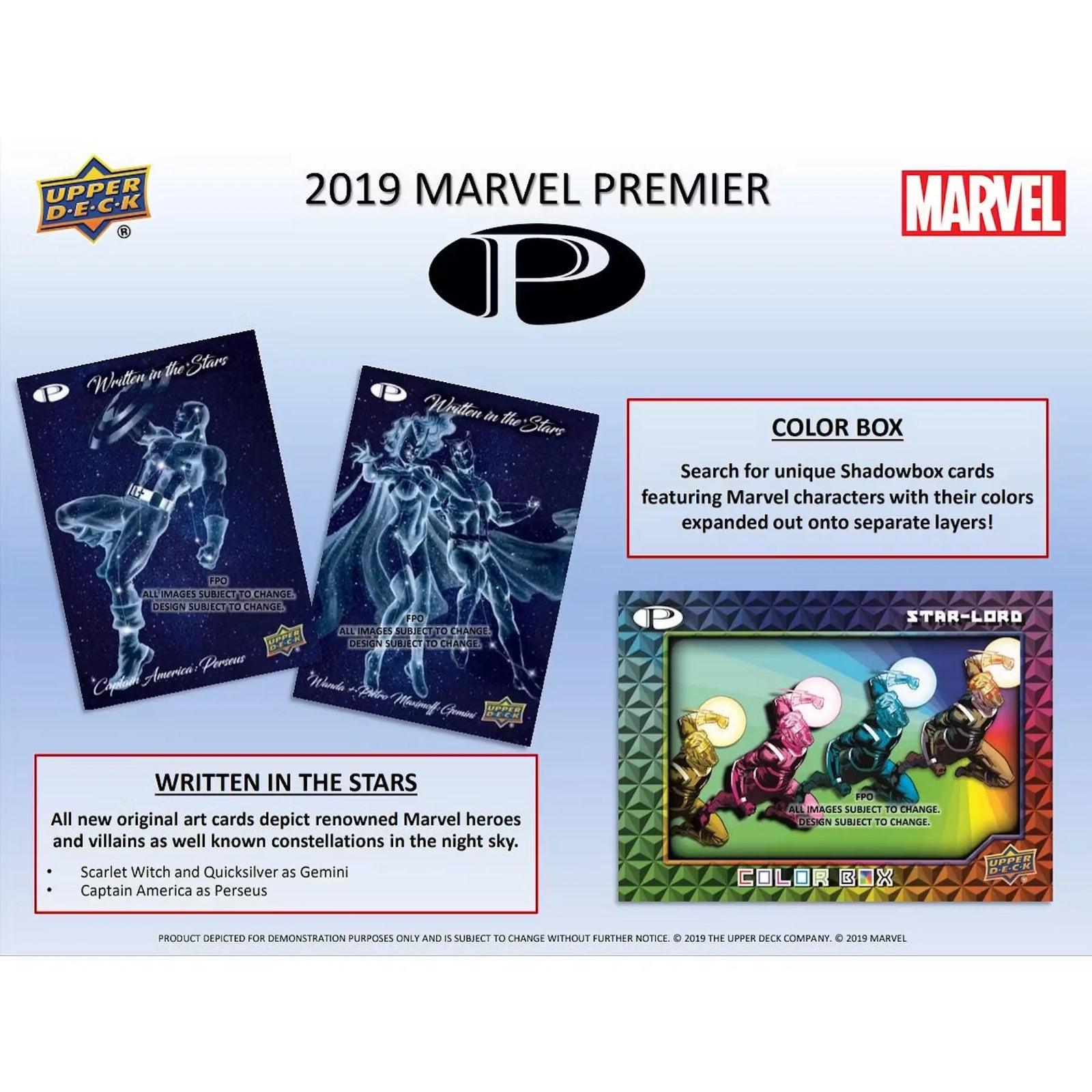 Marvel Premier Trading Cards Hobby Box (2019 Upper Deck) (Ships Sealed Only)