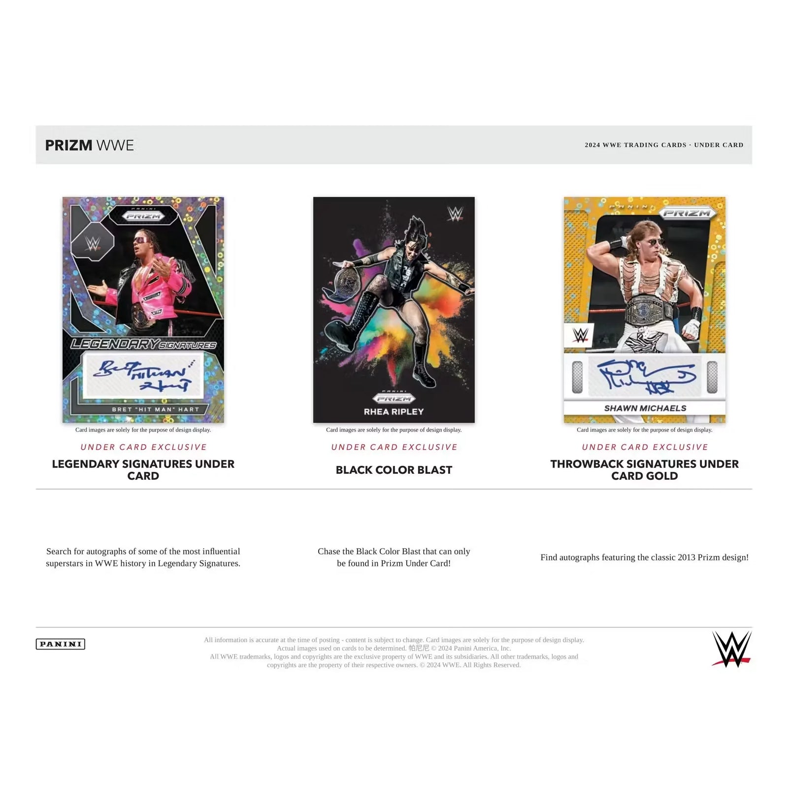 2024 Panini Prizm WWE Wrestling Under Card Box (Ships Sealed Only)