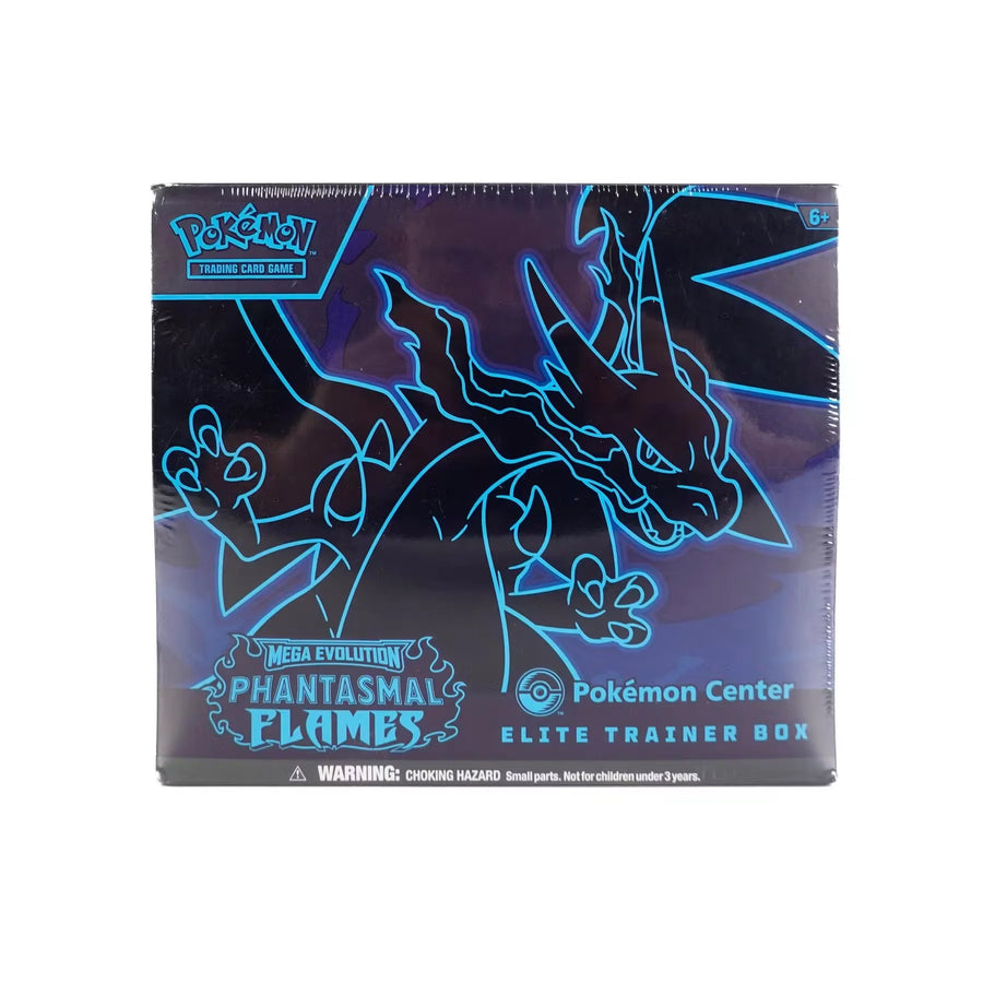 Pokemon Mega Evolution Phantasmal Flames | Pokemon Center Exclusive Elite Trainer Box (Ships Sealed Only)