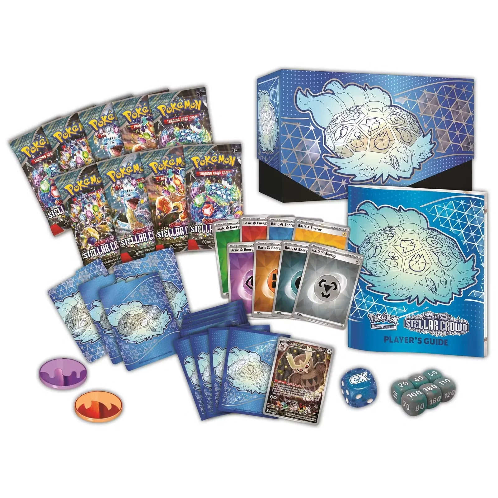 Pokemon Scarlet & Violet: Stellar Crown Elite Trainer Box (Ships Sealed Only) - D