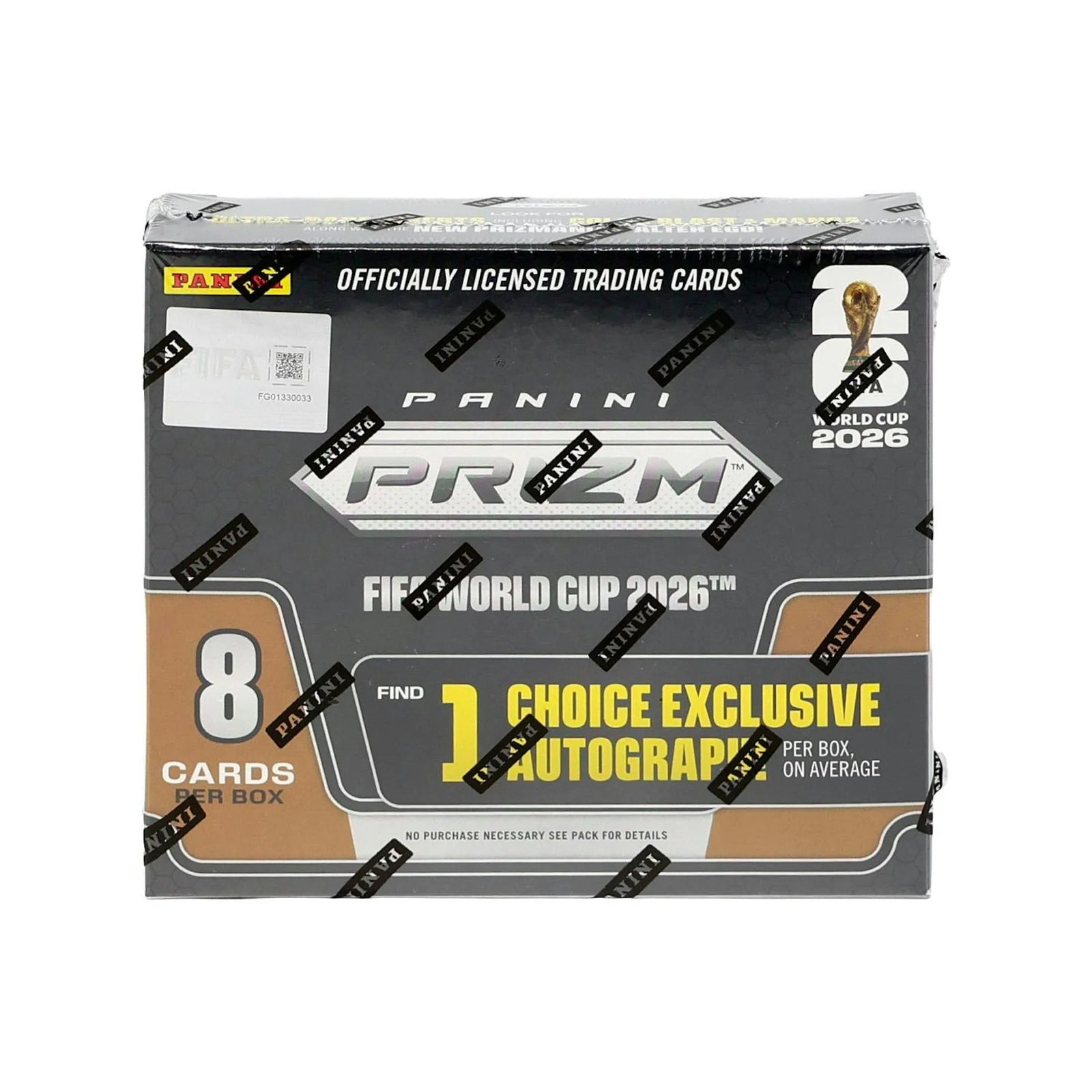 2026 Panini Prizm FIFA World Cup Soccer Choice Box | 8 Cards (Ships Sealed Only)