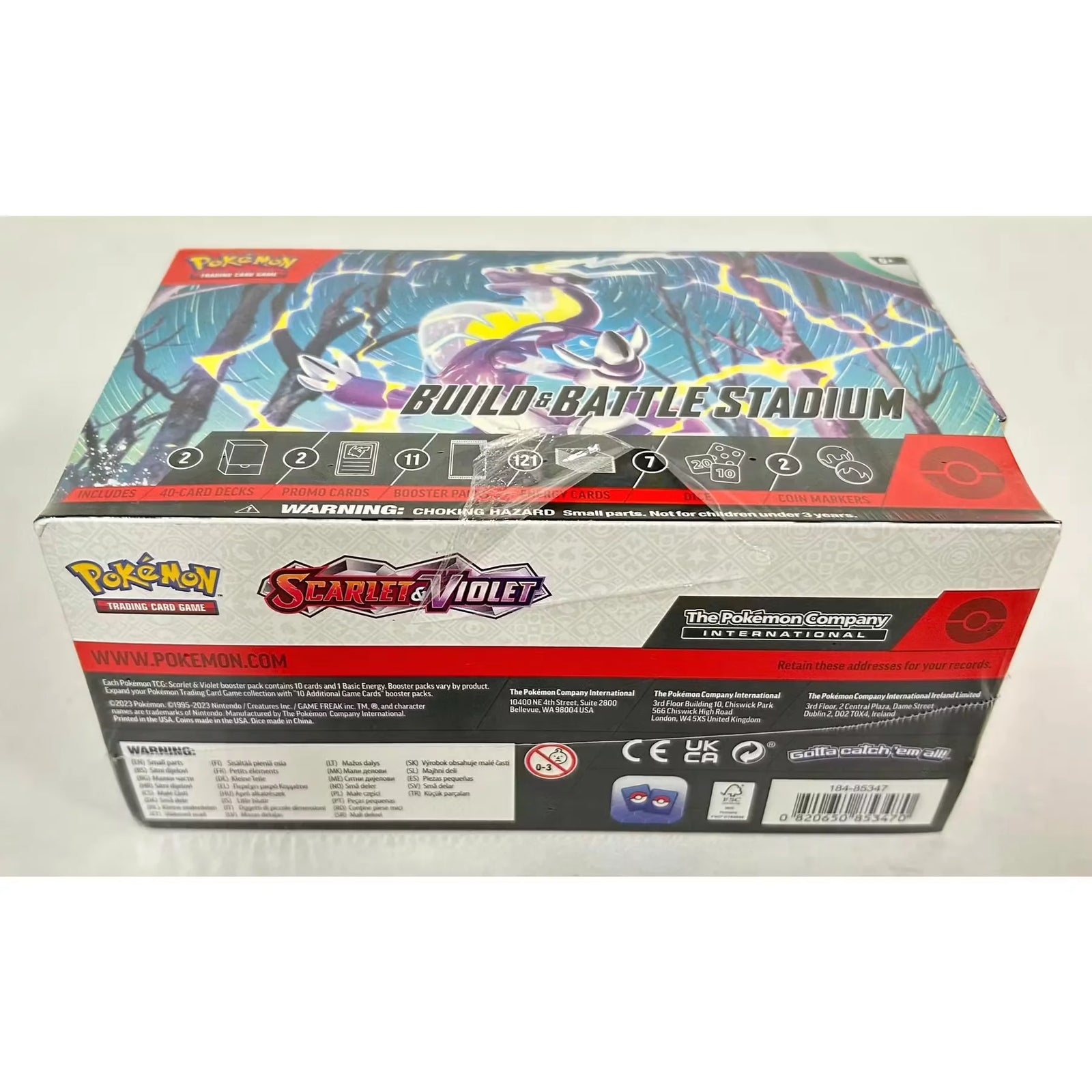 Pokemon Scarlet & Violet Build & Battle Stadium Box (Torn Cello) (Ships Sealed Only)