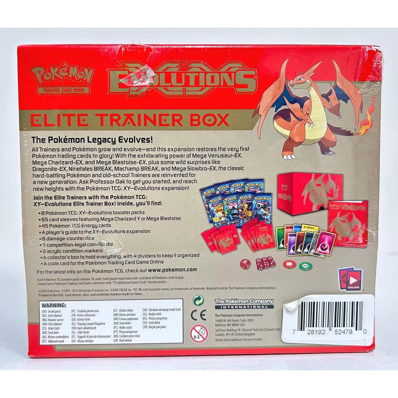 Pokemon XY Evolutions Mega Charizard Elite Trainer Box | Sealed (Ships Sealed Only)