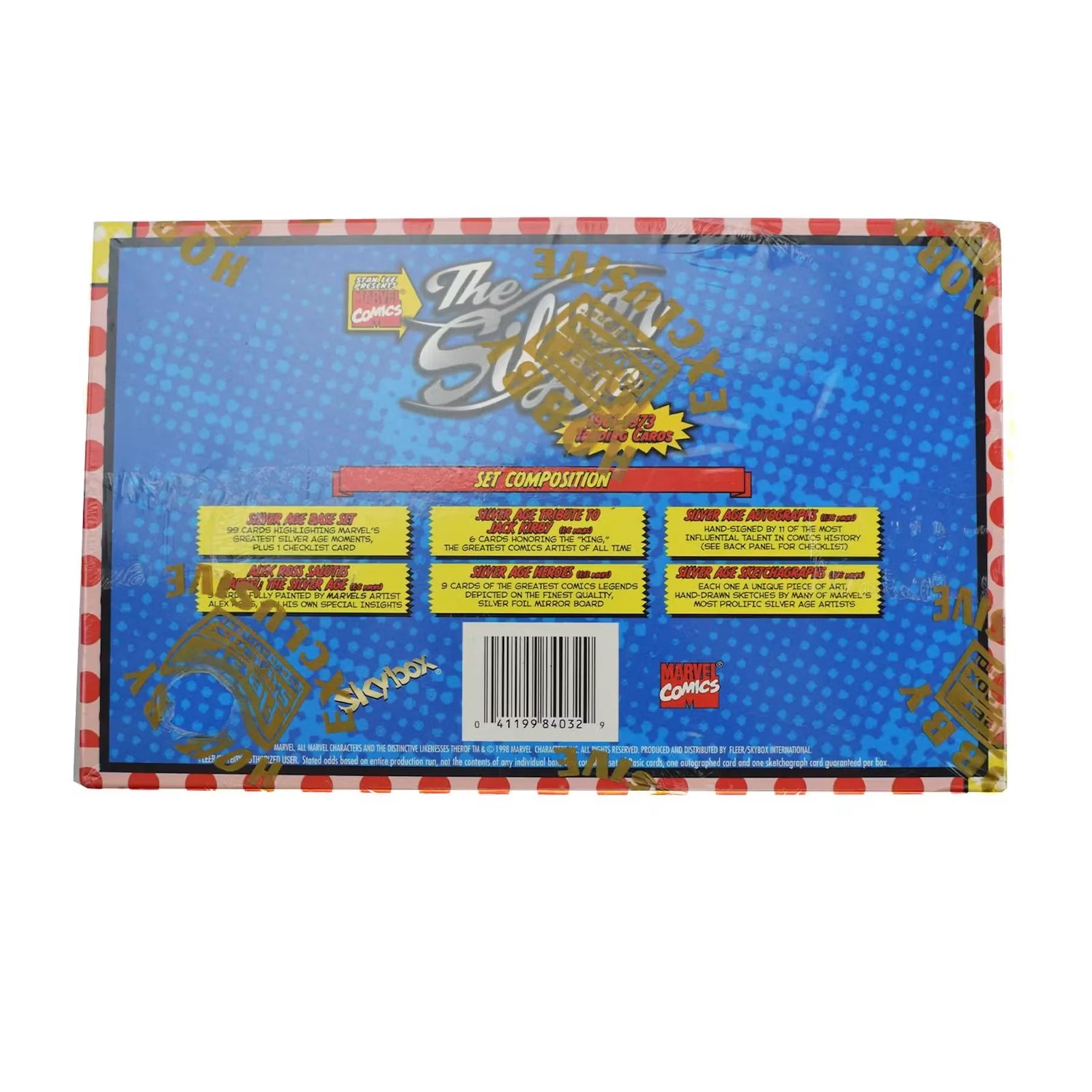 1998 Fleer Skybox Marvel Silver Age Sealed Wax Box